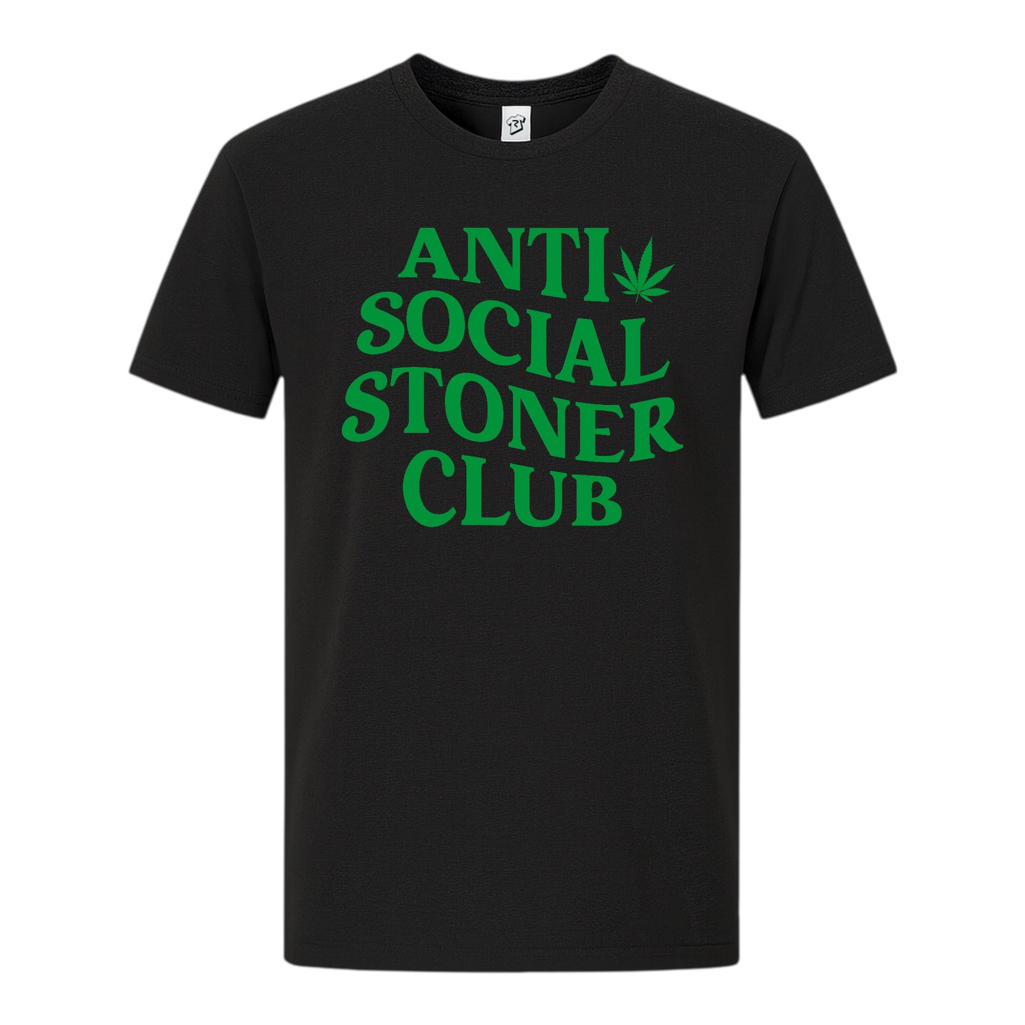 Tees Club graphic tee Anti Social Stoner Club - Premium Tee Black Size 2XL detail