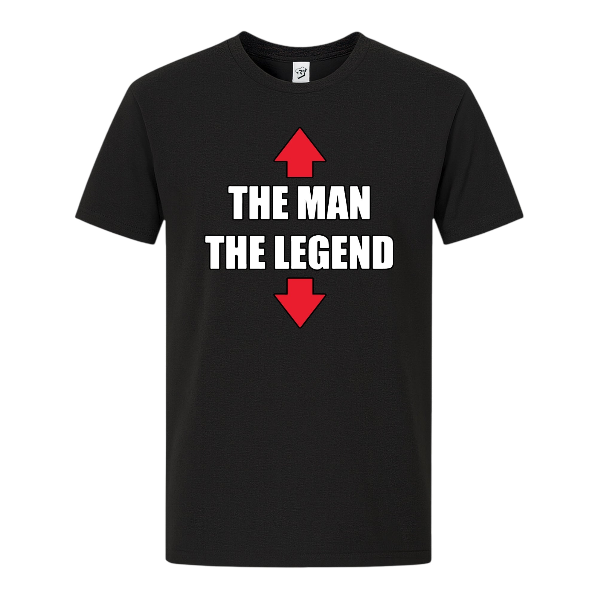 Tees Club graphic tee The Man The Legend - Premium Tee Black Size S back view