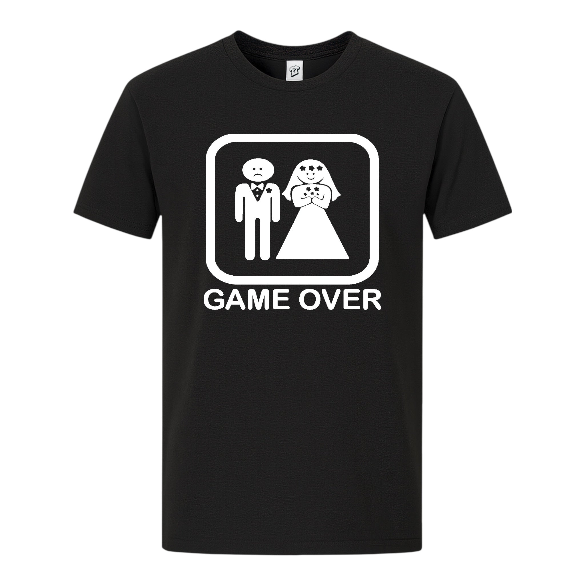 Tees Club graphic tee Game Over - Premium Tee Black Size S front view