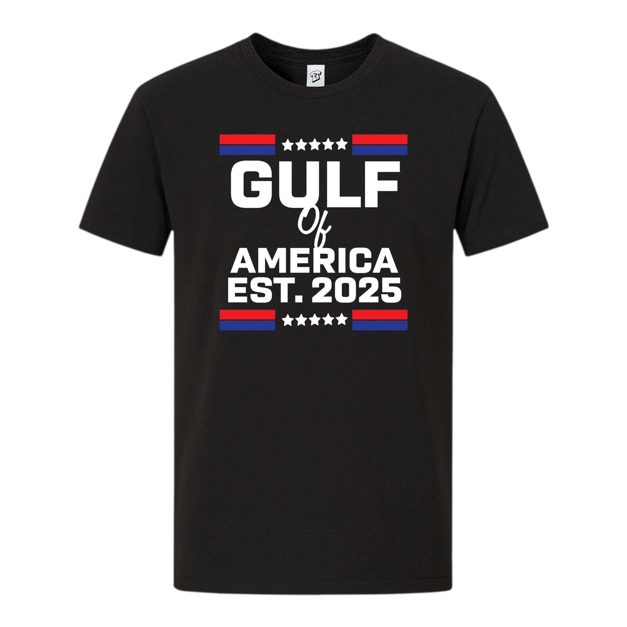 Tees Club graphic tee Gulf of America EST 2025 - Premium Tee Black Size S back view