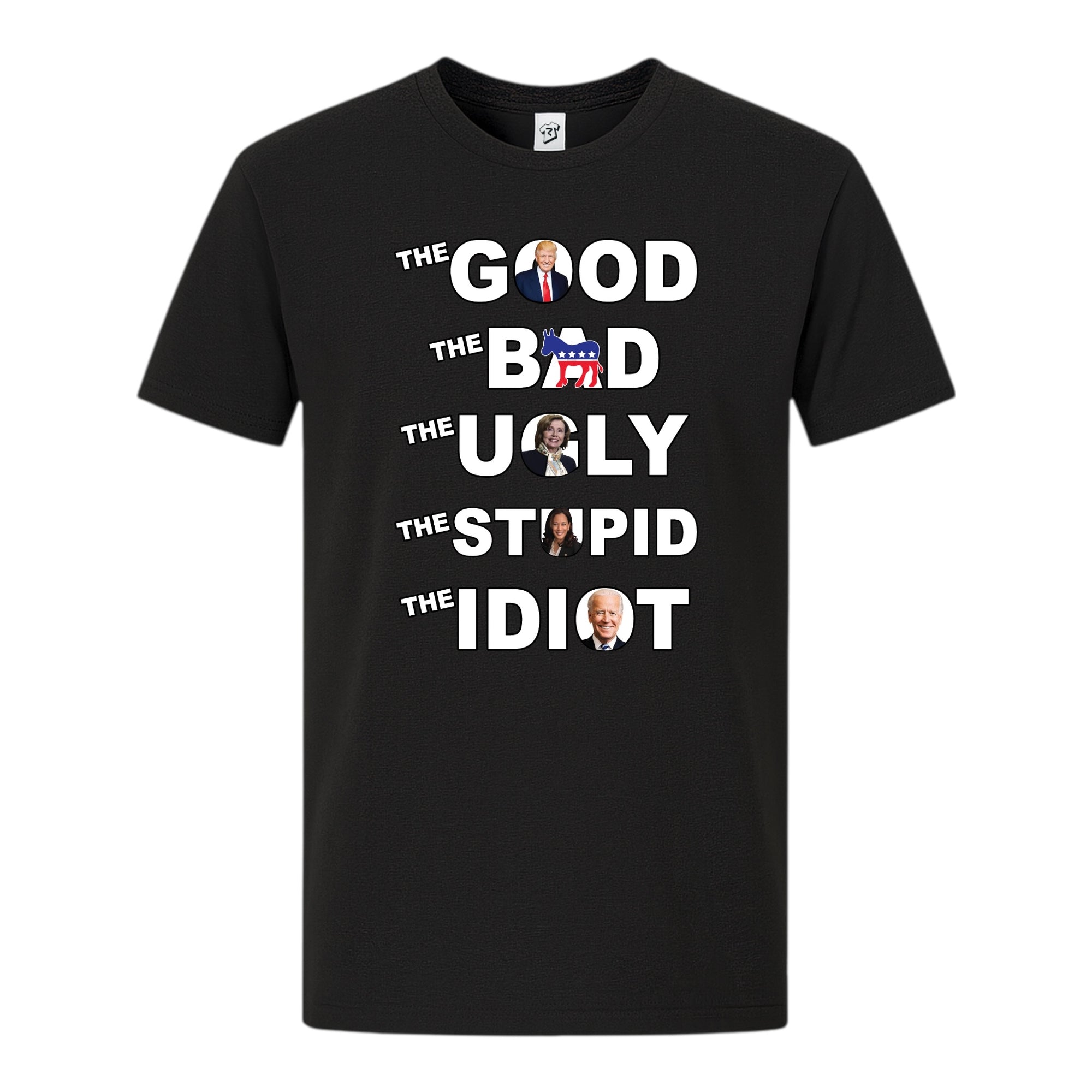 Tees Club graphic tee The Good The Bad The Ugly The Stupid - Premium Tee Black Size S back view