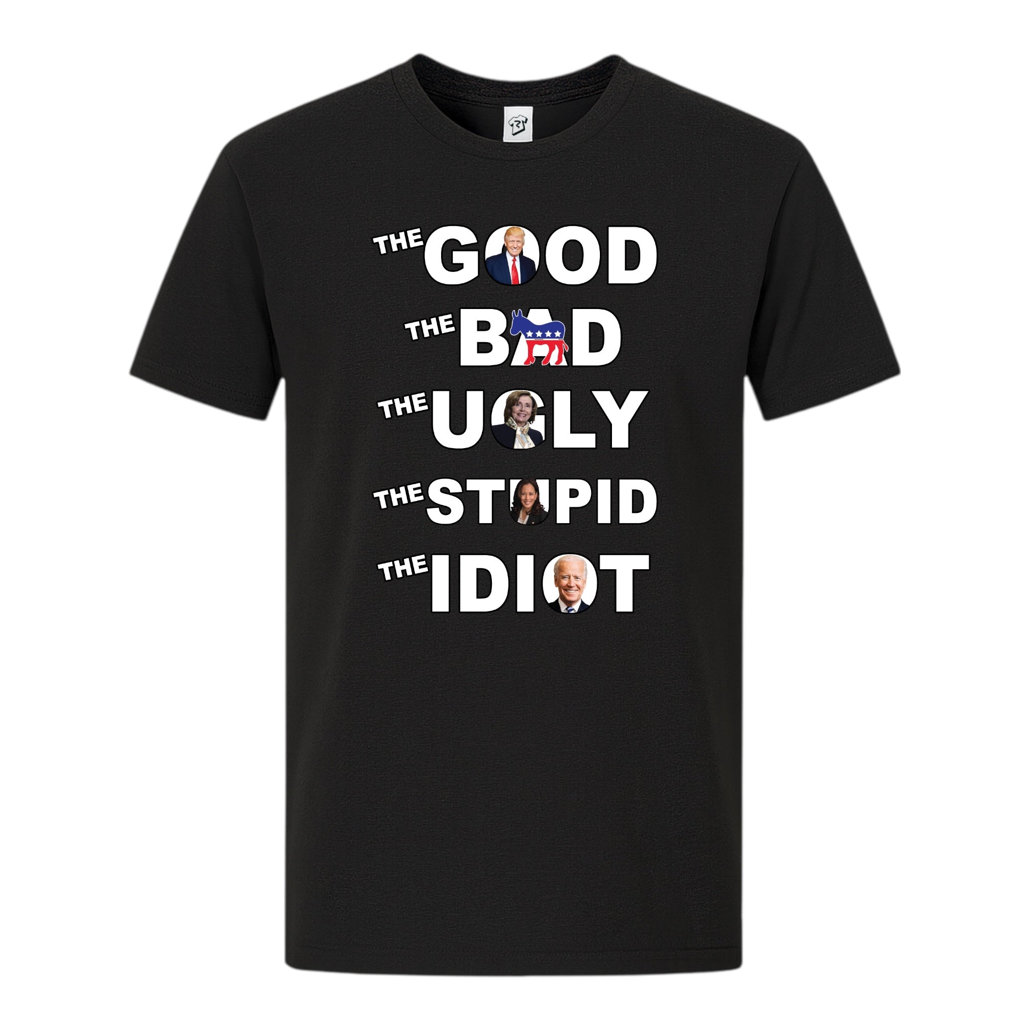 Tees Club graphic tee The Good The Bad The Ugly The Stupid - Premium Tee Black Size S back view