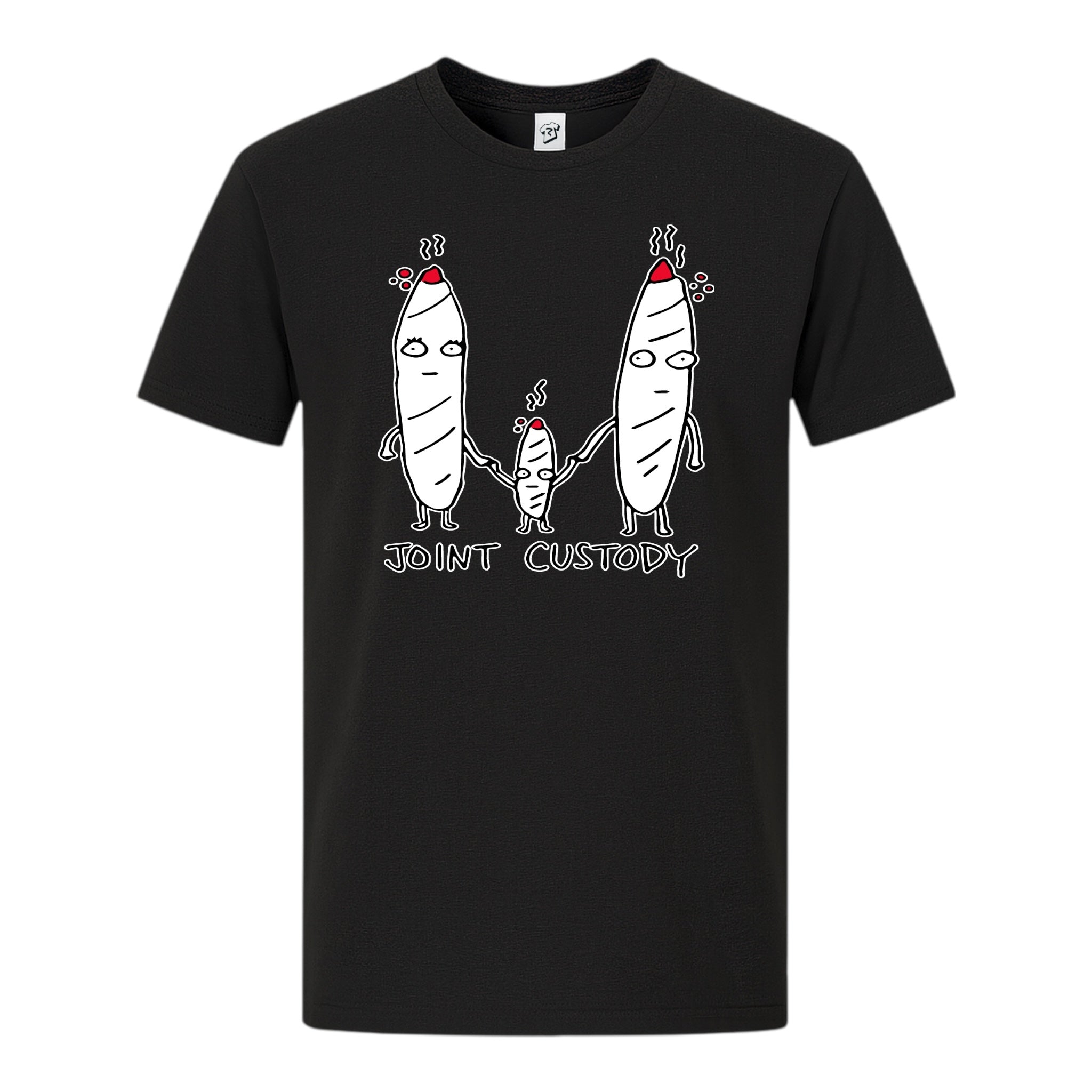 Tees Club graphic tee Joint Custody - Premium Tee Black Size S front view