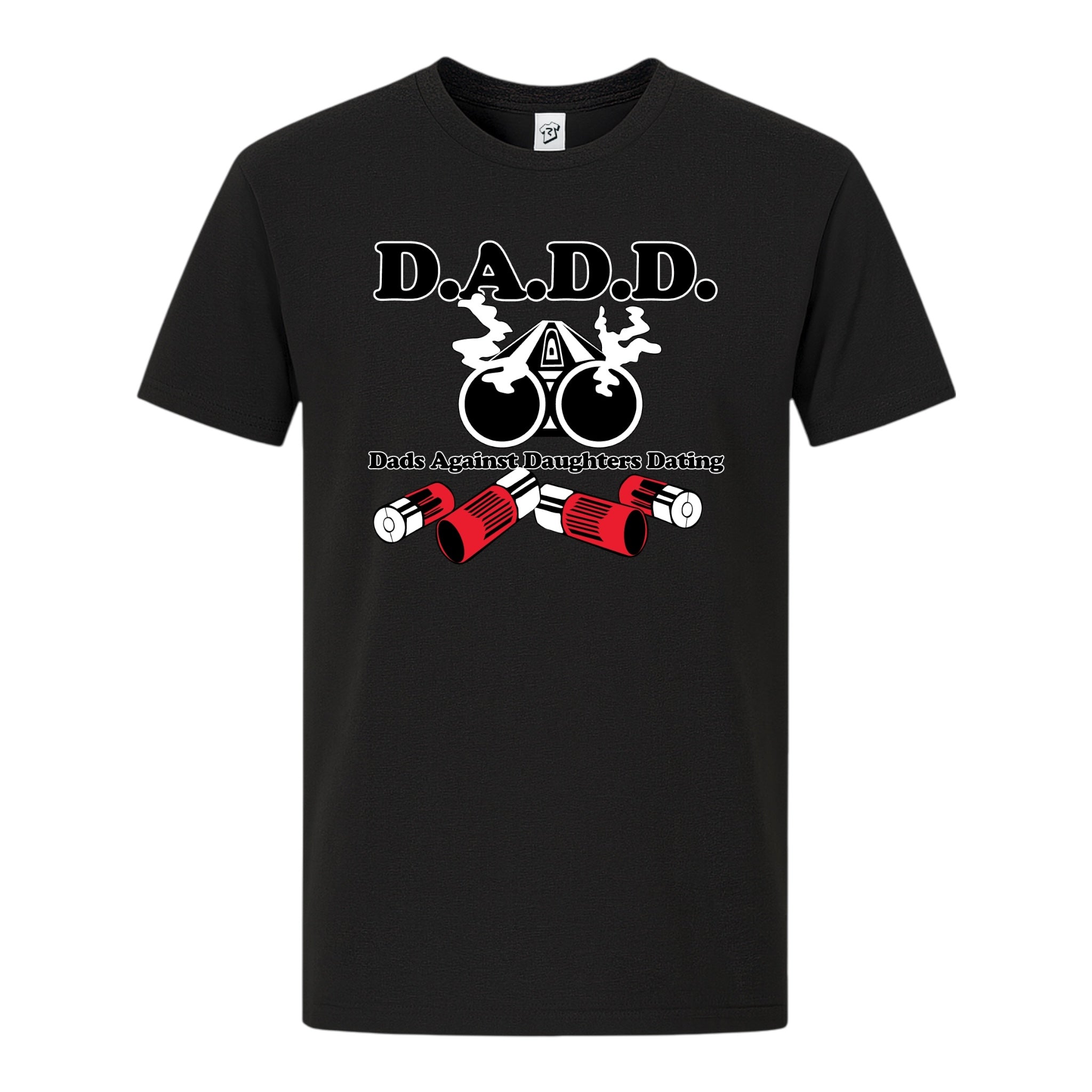 Tees Club graphic tee D.A.D.D. (Dads Against Daughter Daiting) - Premium Tee Black Size S back view