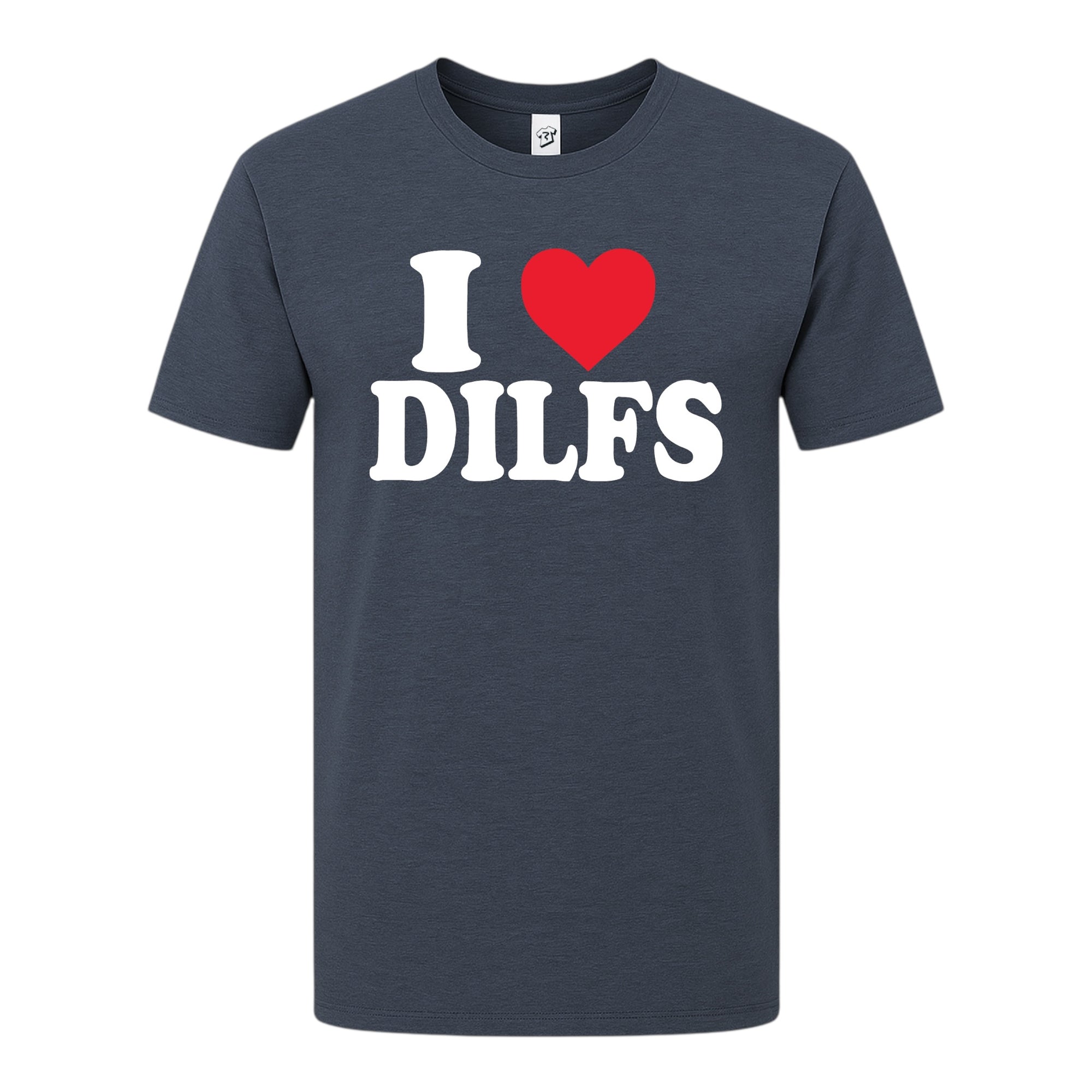 Tees Club graphic tee I Love DILFS - Premium Tee Black Size S front view