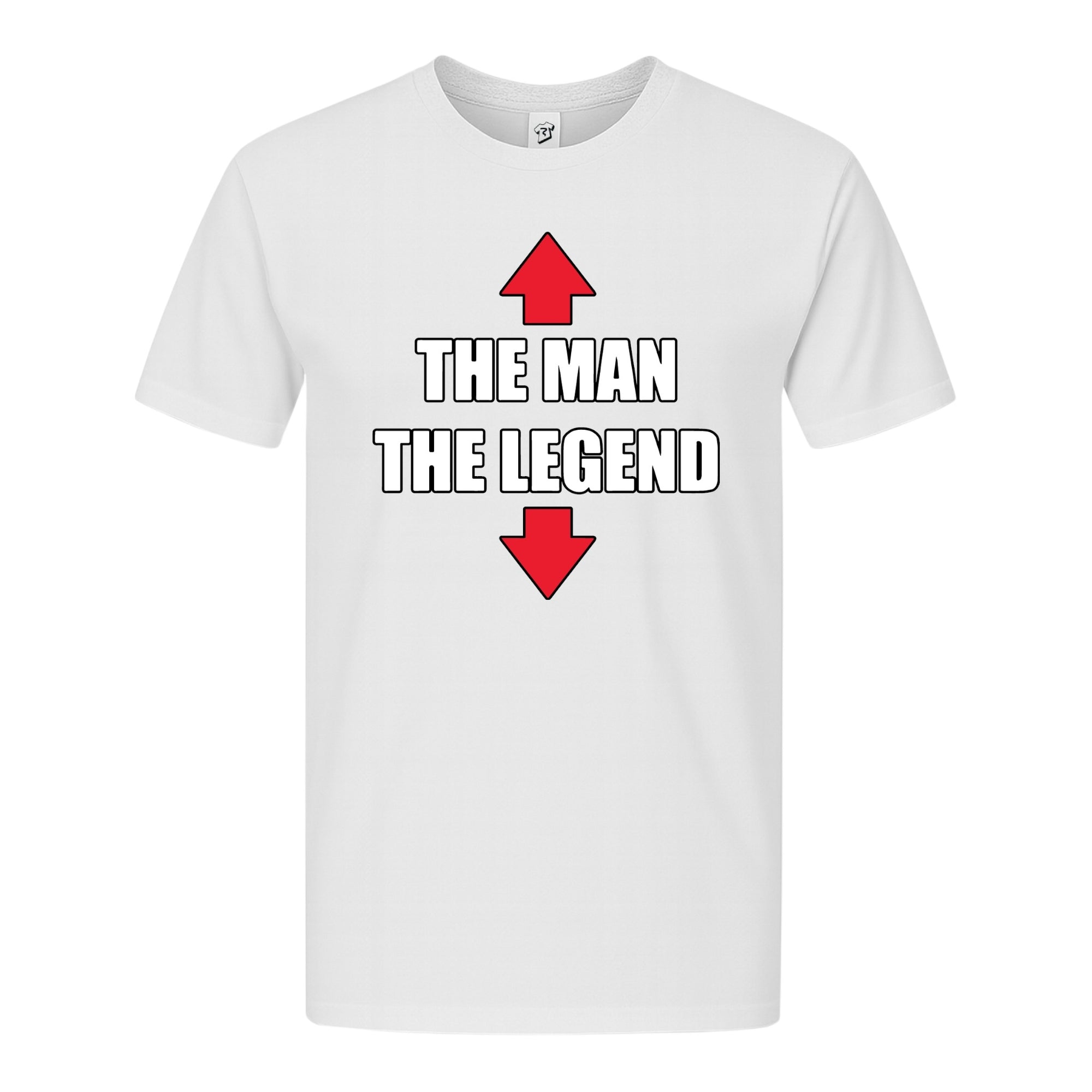 Tees Club graphic tee The Man The Legend - Premium Tee Black Size S front view