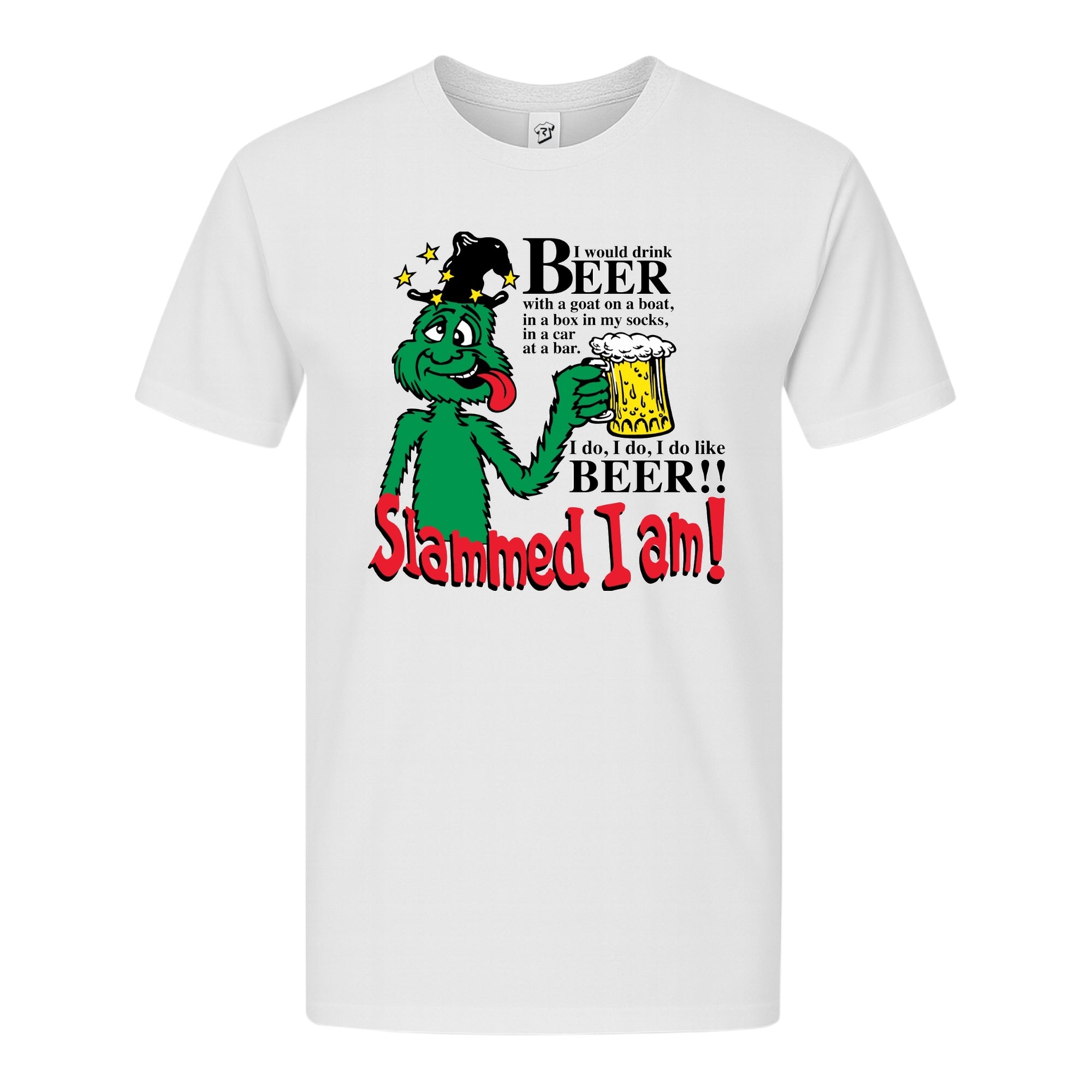 Tees Club graphic tee Slammed I Am Beer - Premium Tee Black Size S front view