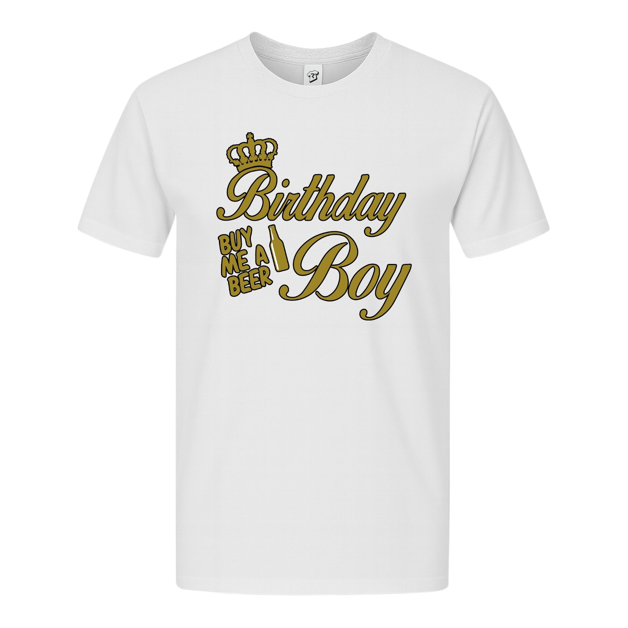 Tees Club graphic tee Birthday Boy (Buy Me a Beer) - Premium Tee Black Size L detail