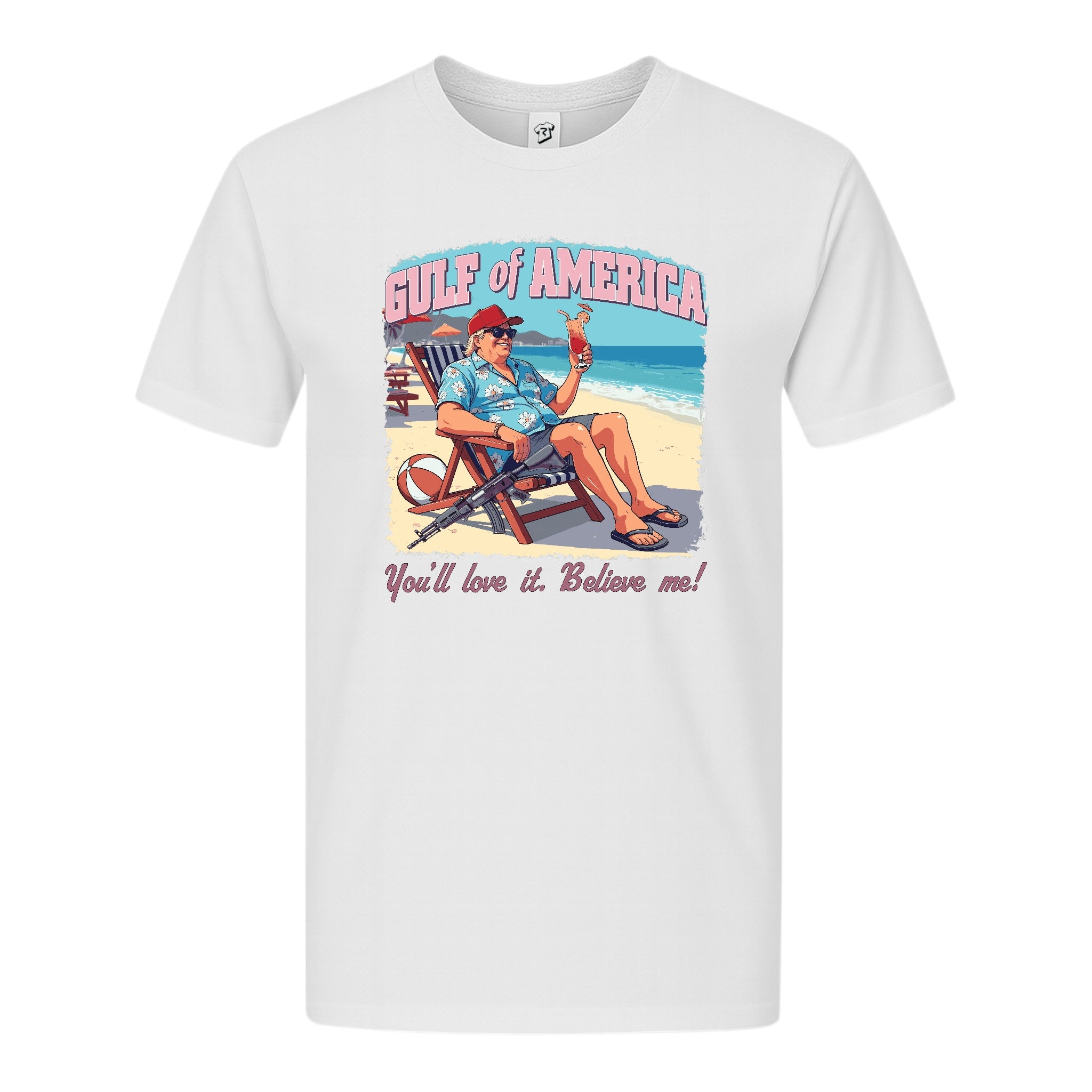 Tees Club graphic tee Gulf of America You'll Love It Believe Me - Premium Tee Black Size 2XL detail