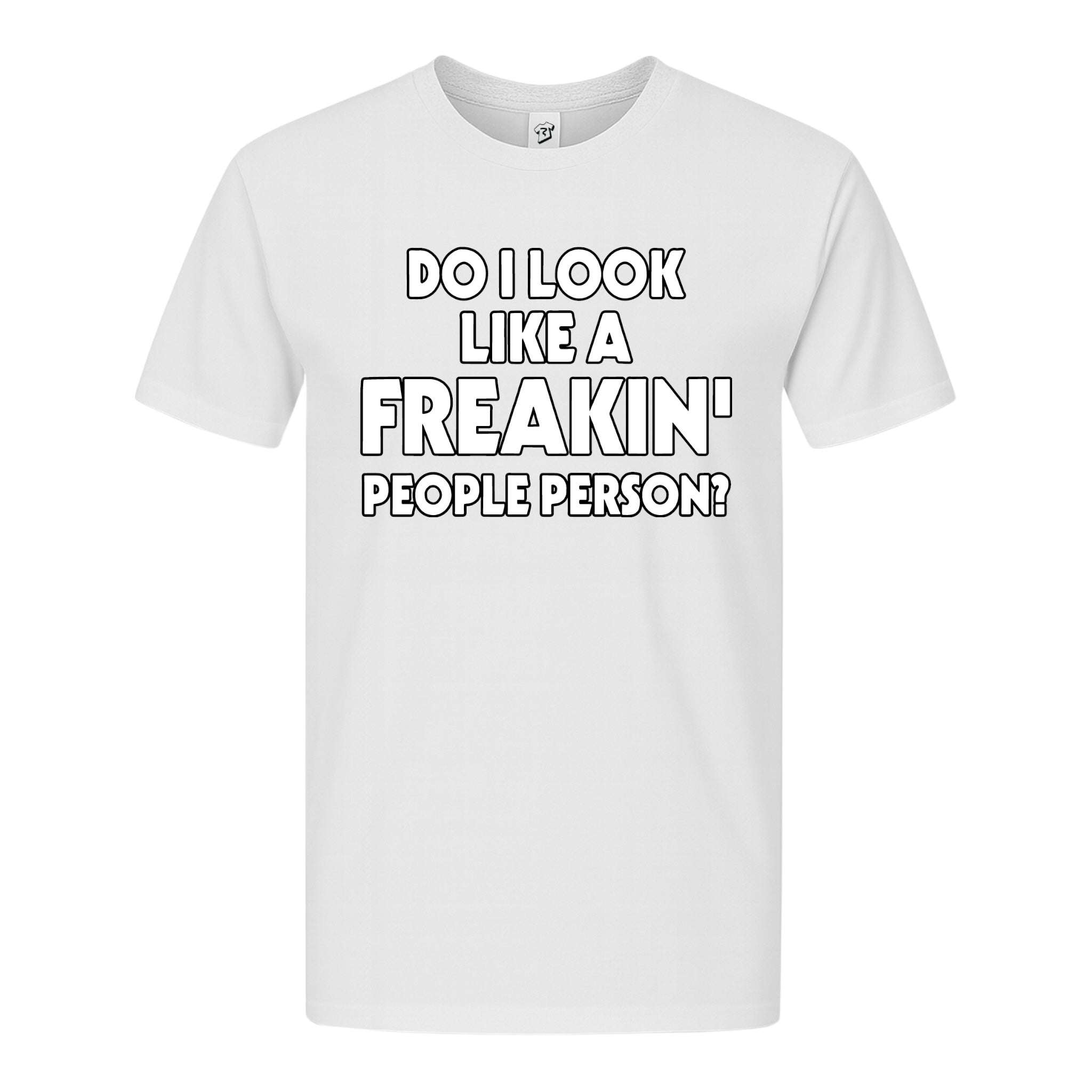 Tees Club graphic tee Do I Look Like a Freakin' People Person? - Premium Tee Black Size 2XL detail