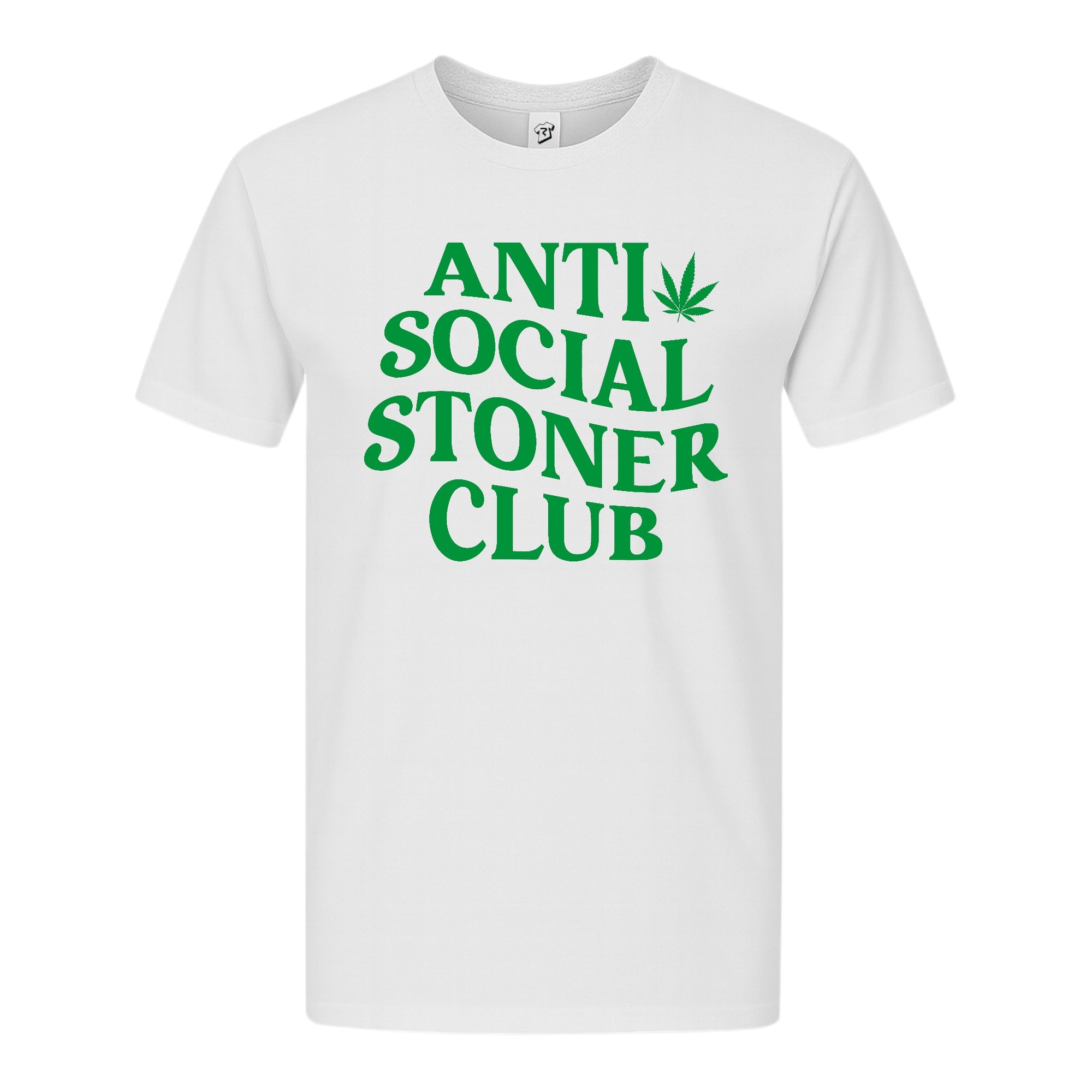 Tees Club graphic tee Anti Social Stoner Club - Premium Tee Black Size S front view