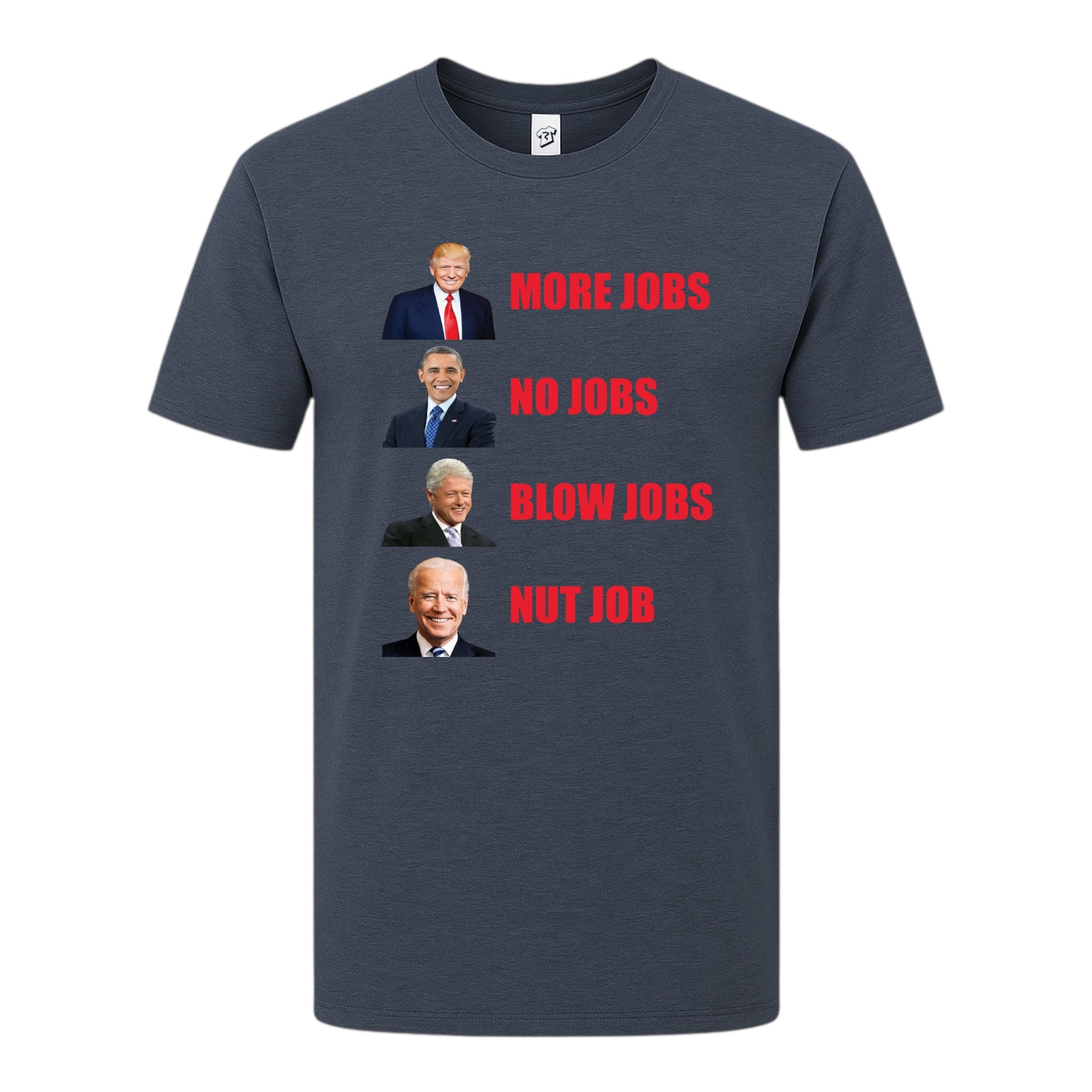 Tees Club graphic tee More Jobs No Jobs - Premium Tee Black Size S front view