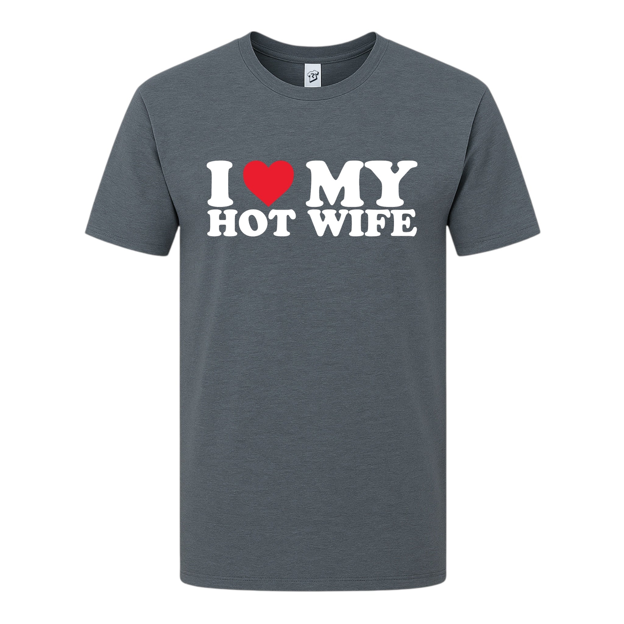 Tees Club graphic tee I Love My Hot Wife - Premium Tee Black Size M detail