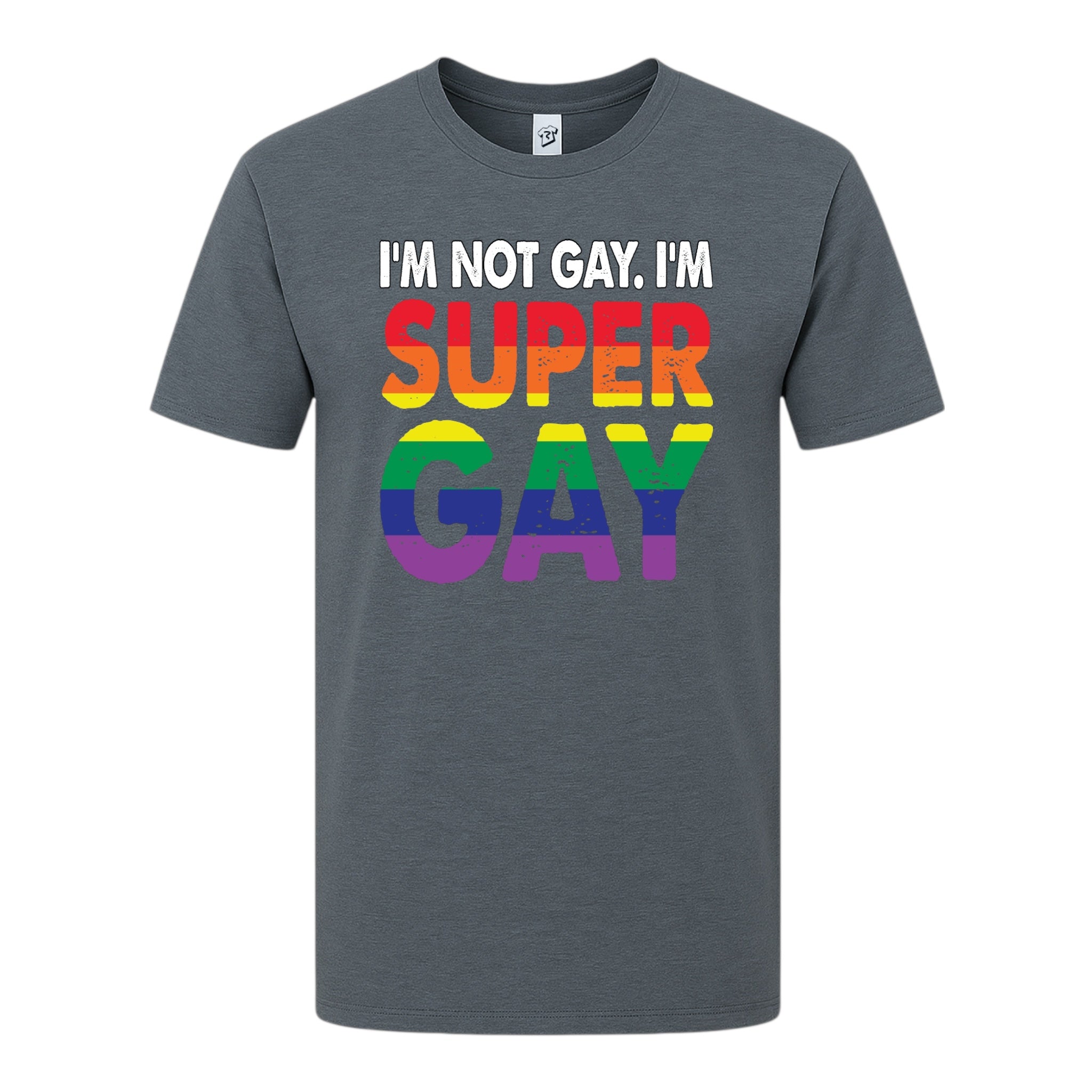 Tees Club graphic tee I'm Not Gay I'm Super Gay - Premium Tee Black Size M detail