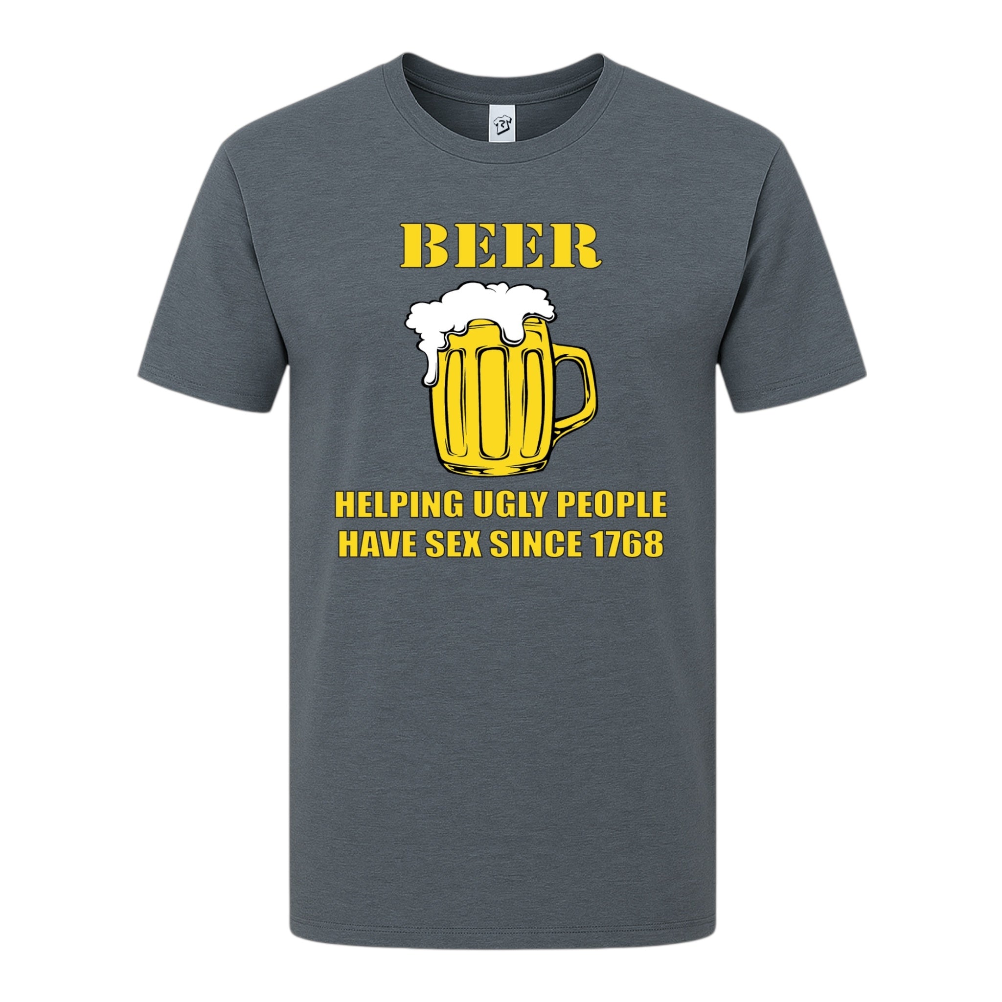 Tees Club graphic tee Beer Helping Ugly People Have Sex - Premium Tee Black Size M detail