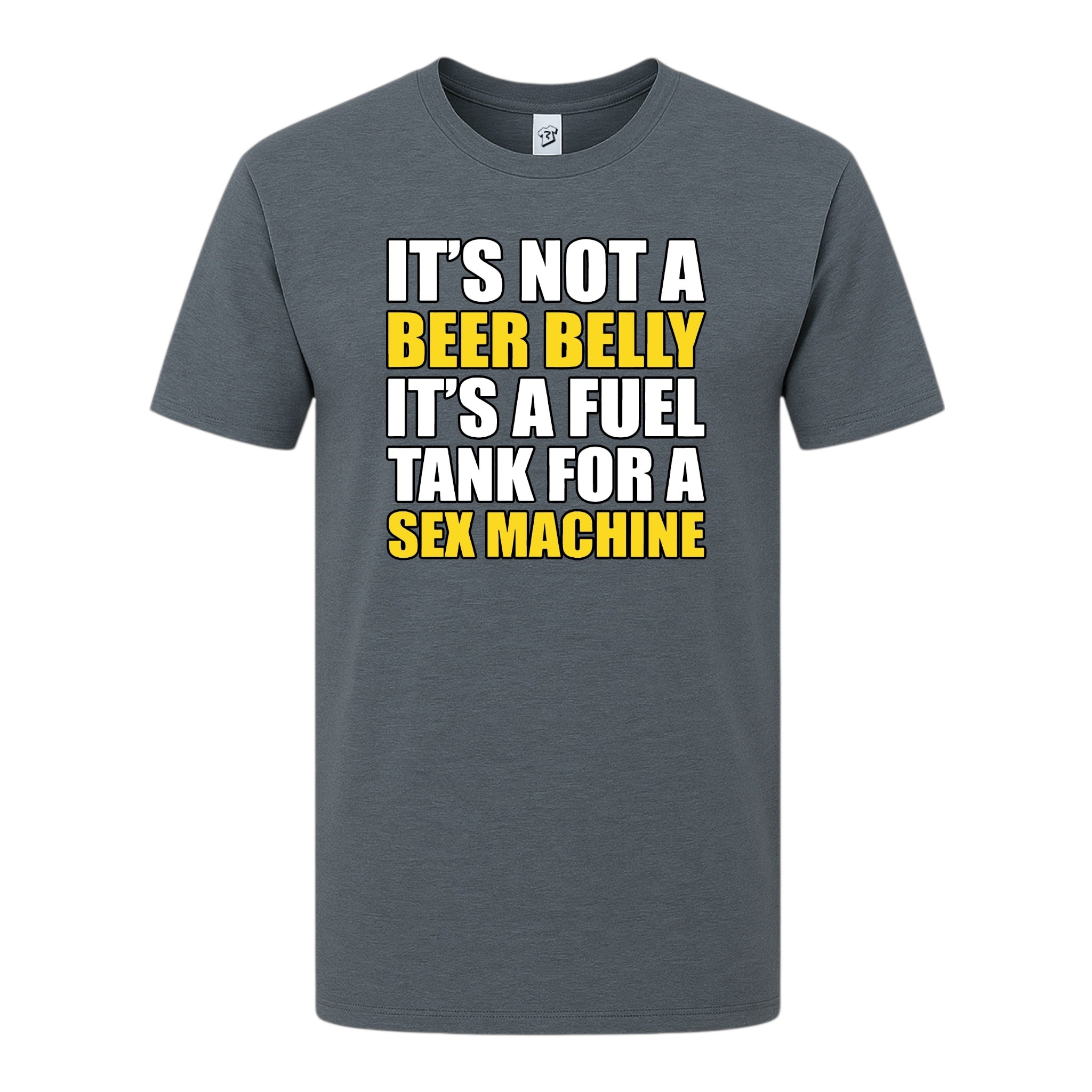 Tees Club tank top It's Not a Beer Belly - Premium Tee Black Size M detail