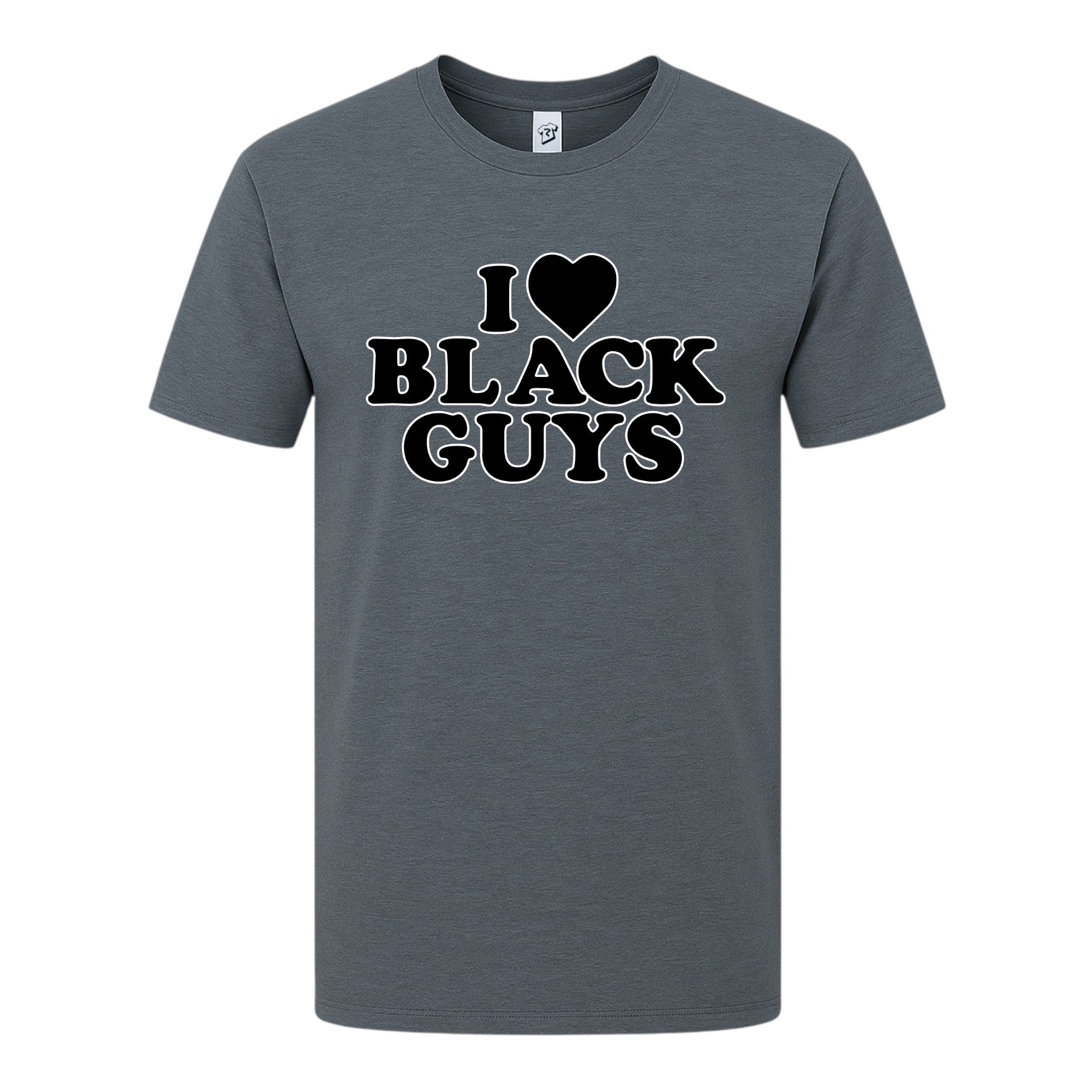 Tees Club graphic tee I Love Black Guys (Black) - Premium Tee Black Size M detail