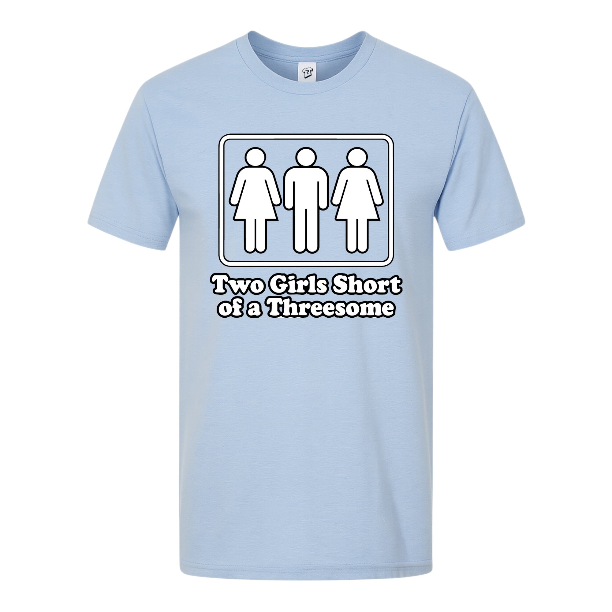 Tees Club graphic tee Two Girls Short of a Threesome - Premium Tee Black Size S front view