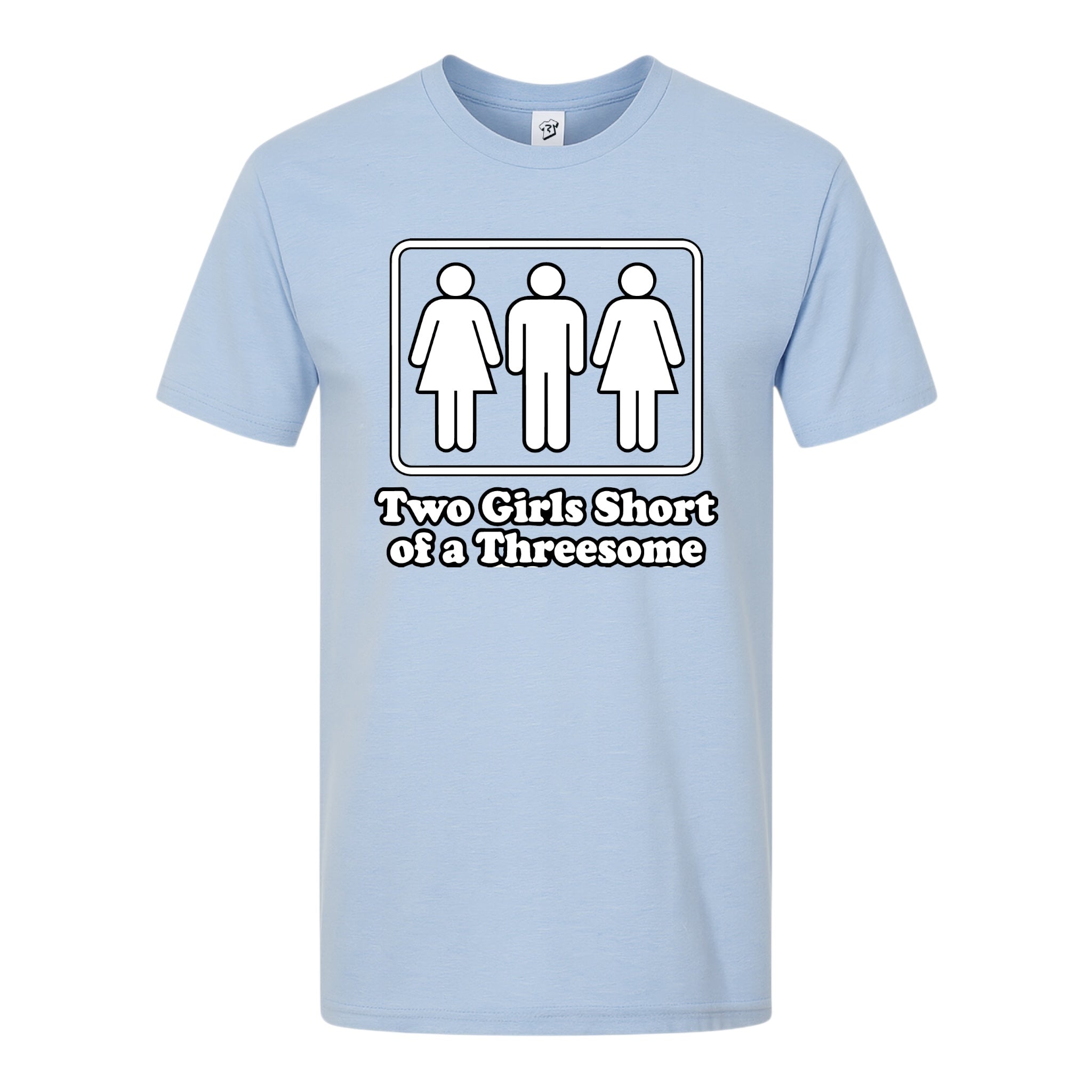 Tees Club graphic tee Two Girls Short of a Threesome - Premium Tee Black Size S front view