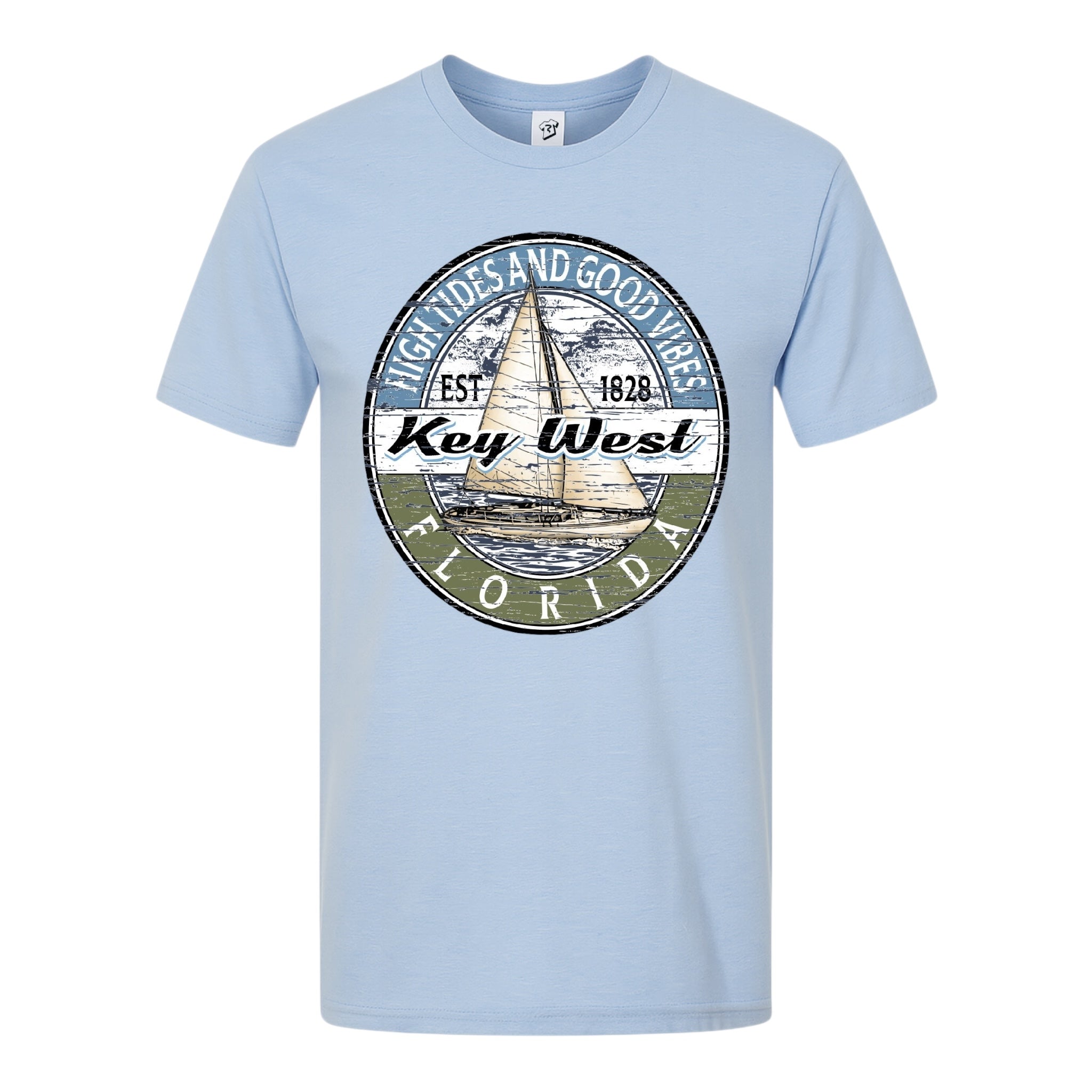 Tees Club graphic tee Sail Boat KW - Premium Tee Black Size L detail