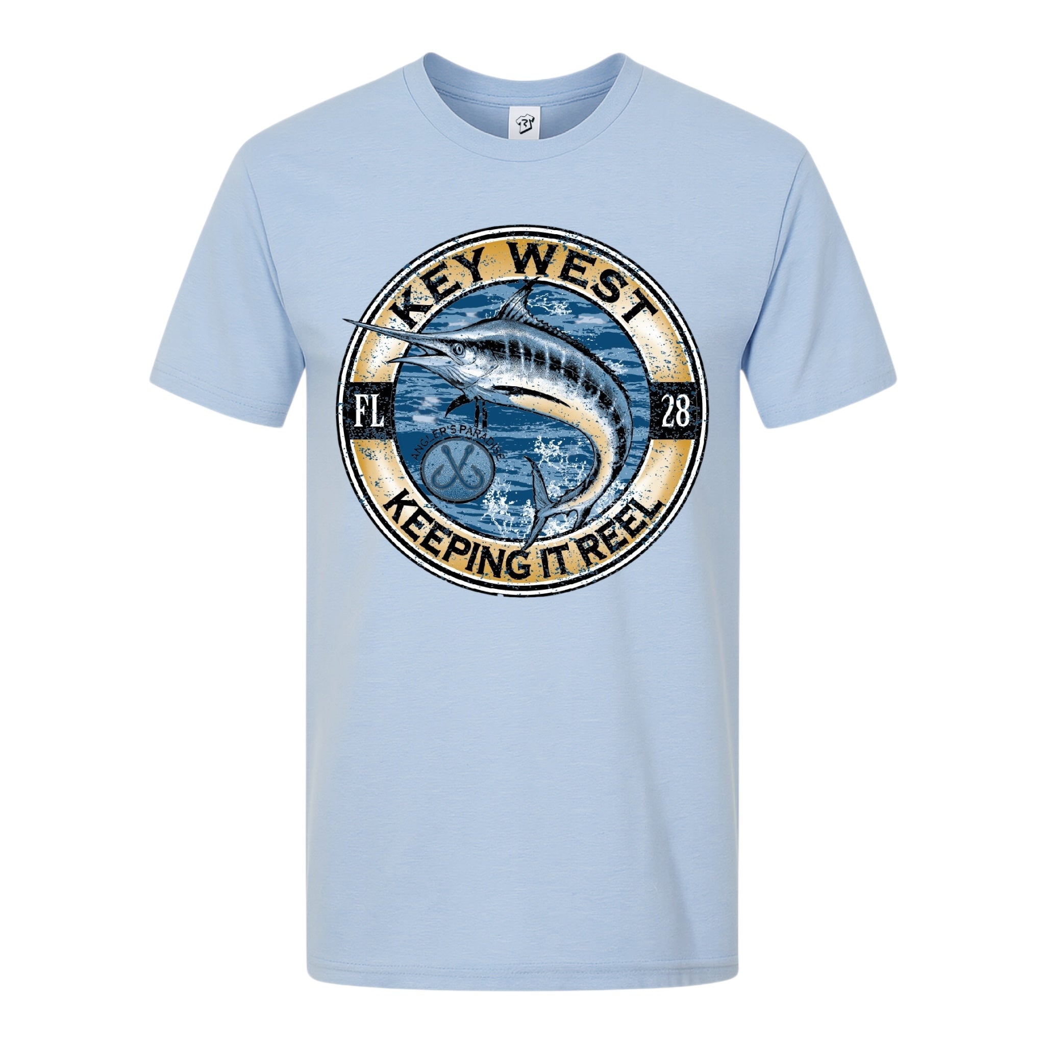 Tees Club graphic tee Marlin Fish KW - Premium Tee Black Size S back view