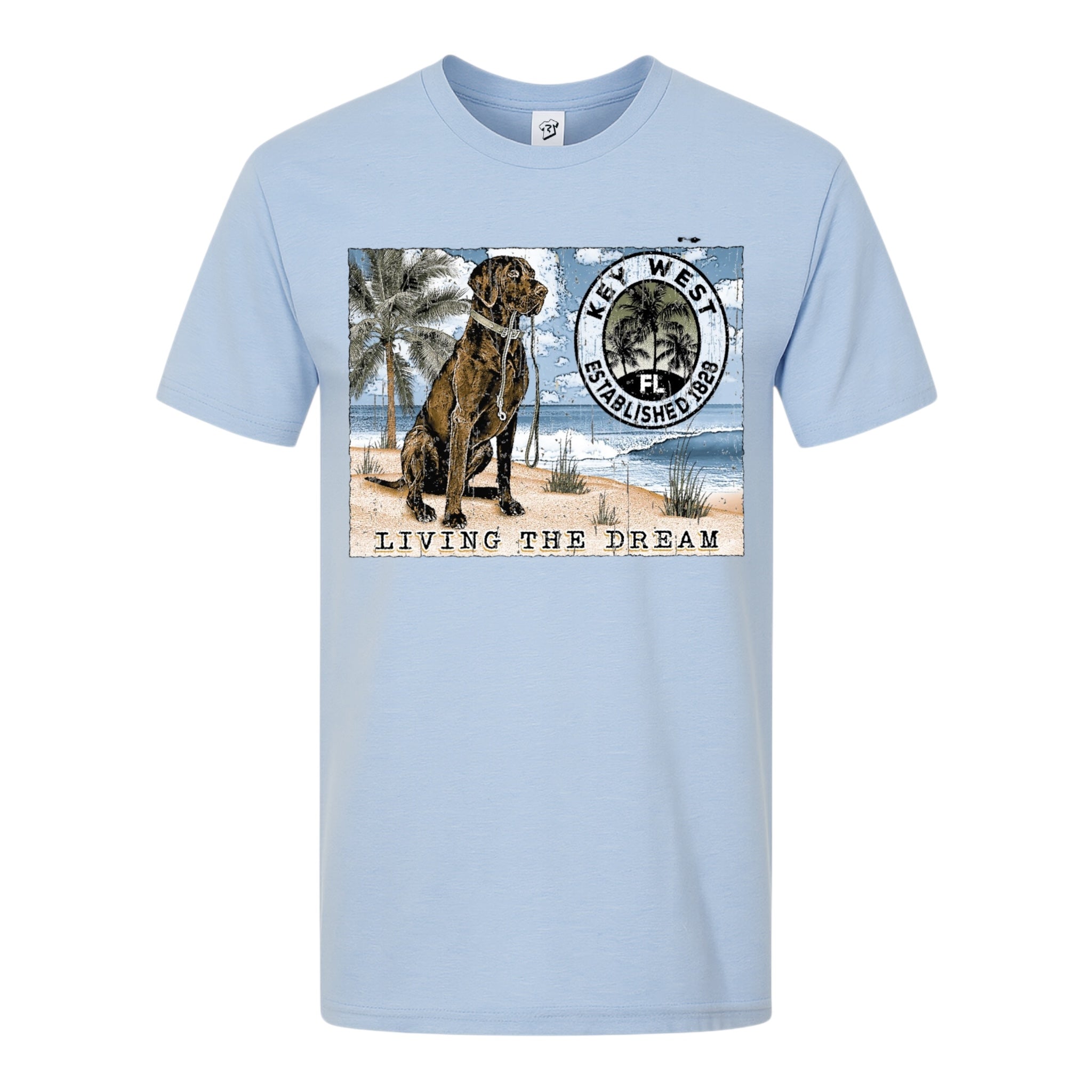 Tees Club graphic tee Black Lab Dog KW - Premium Tee Black Size M detail