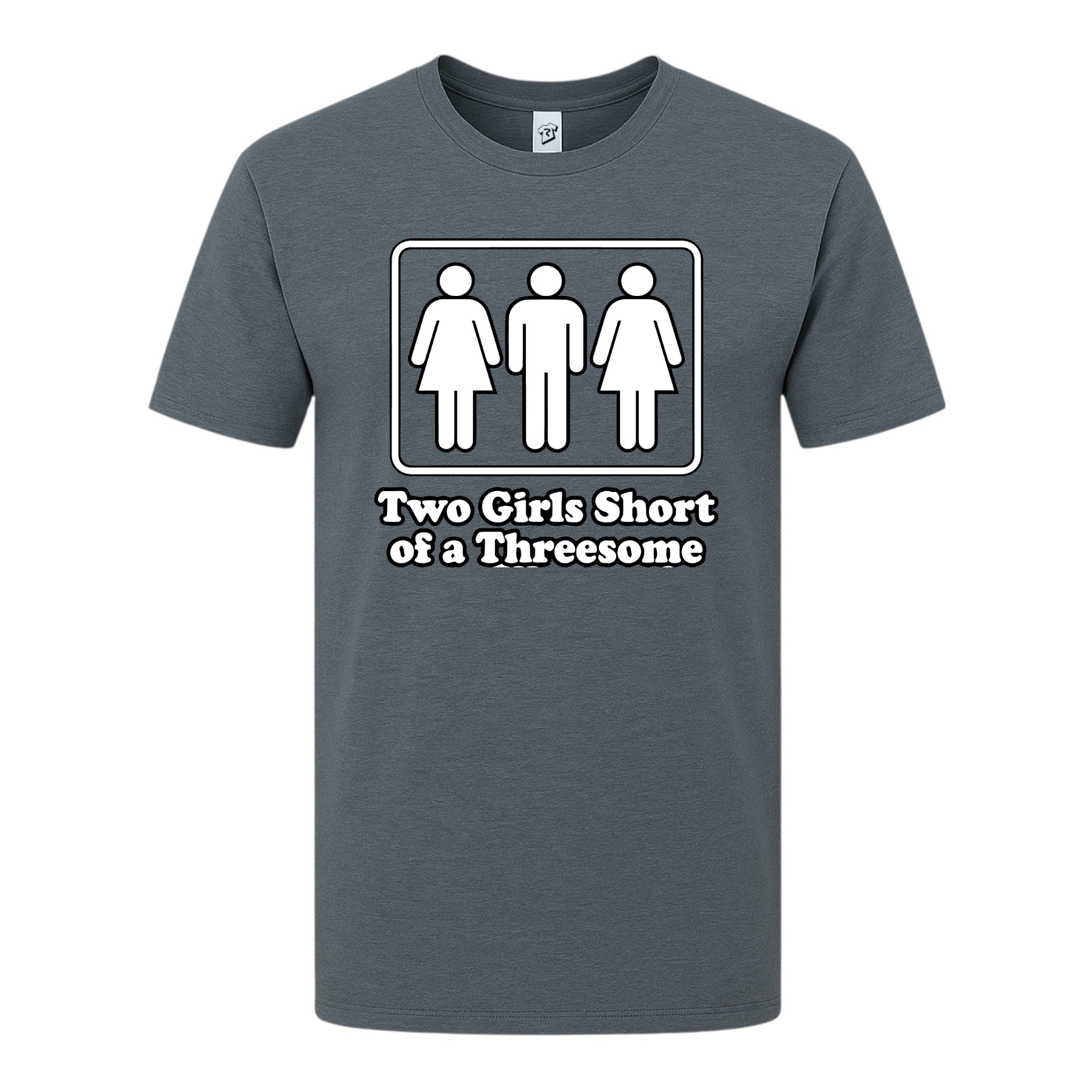 Tees Club graphic tee Two Girls Short of a Threesome - Premium Tee Black Size L detail
