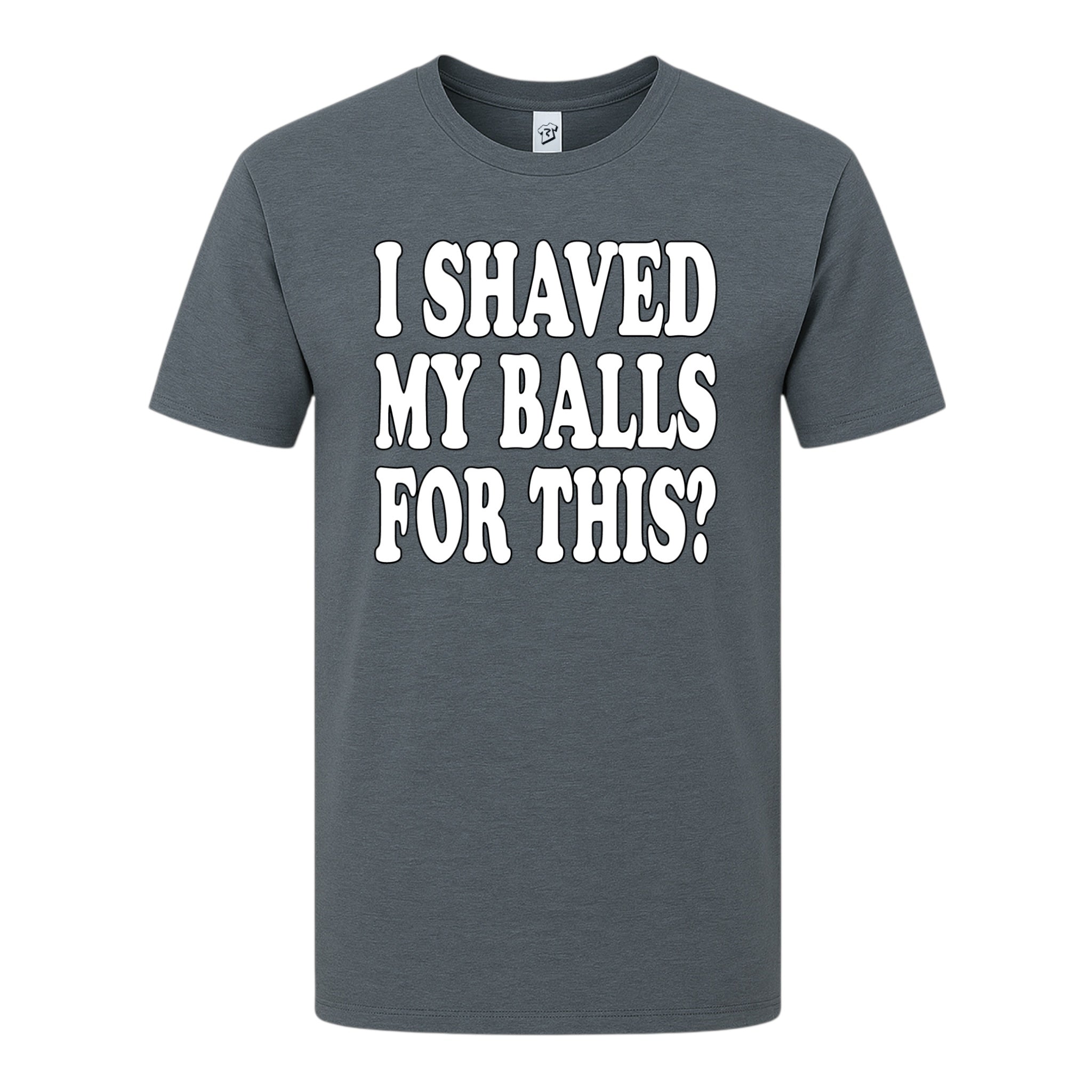 Tees Club graphic tee I Shaved My Balls For This? - Premium Tee Black Size M detail