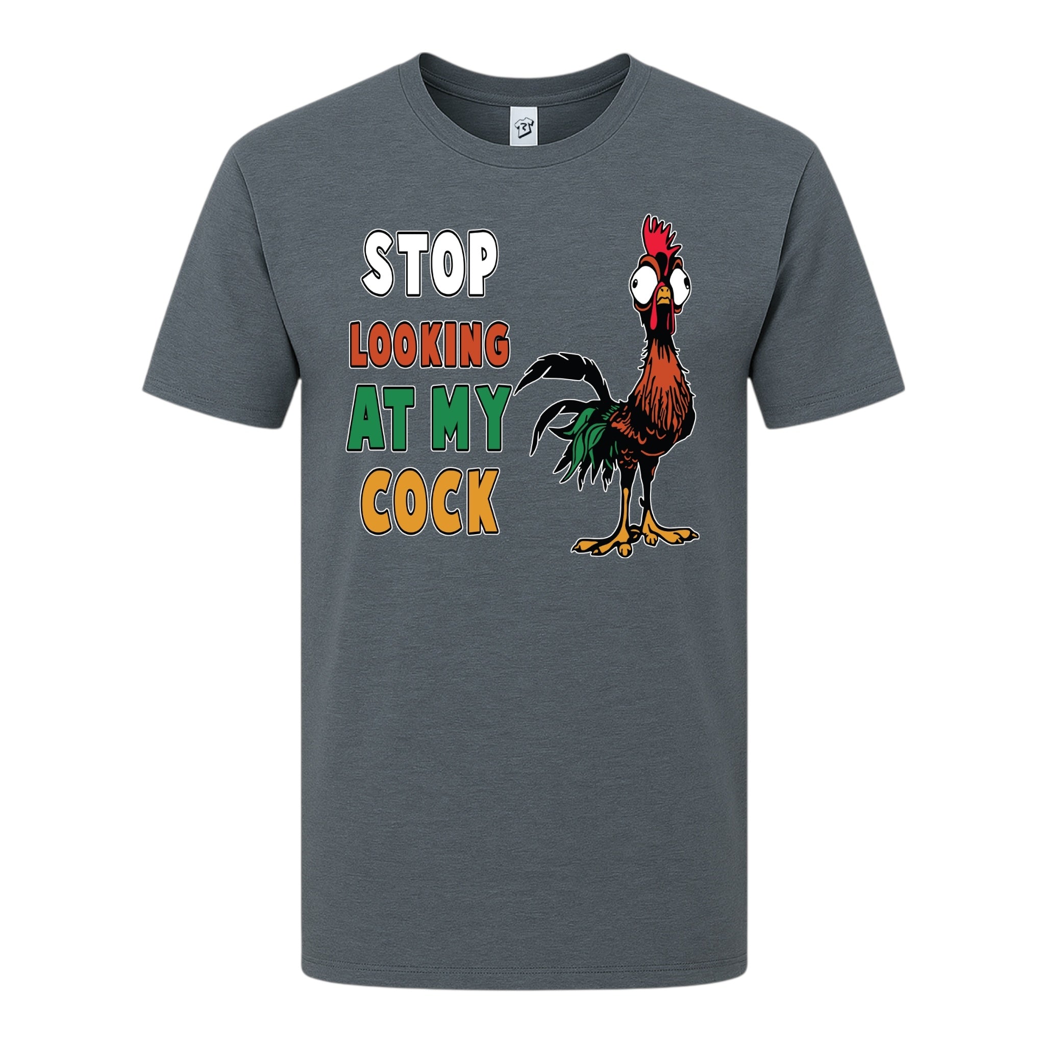 Tees Club graphic tee Stop Looking At My Cock - Premium Tee Black Size M detail