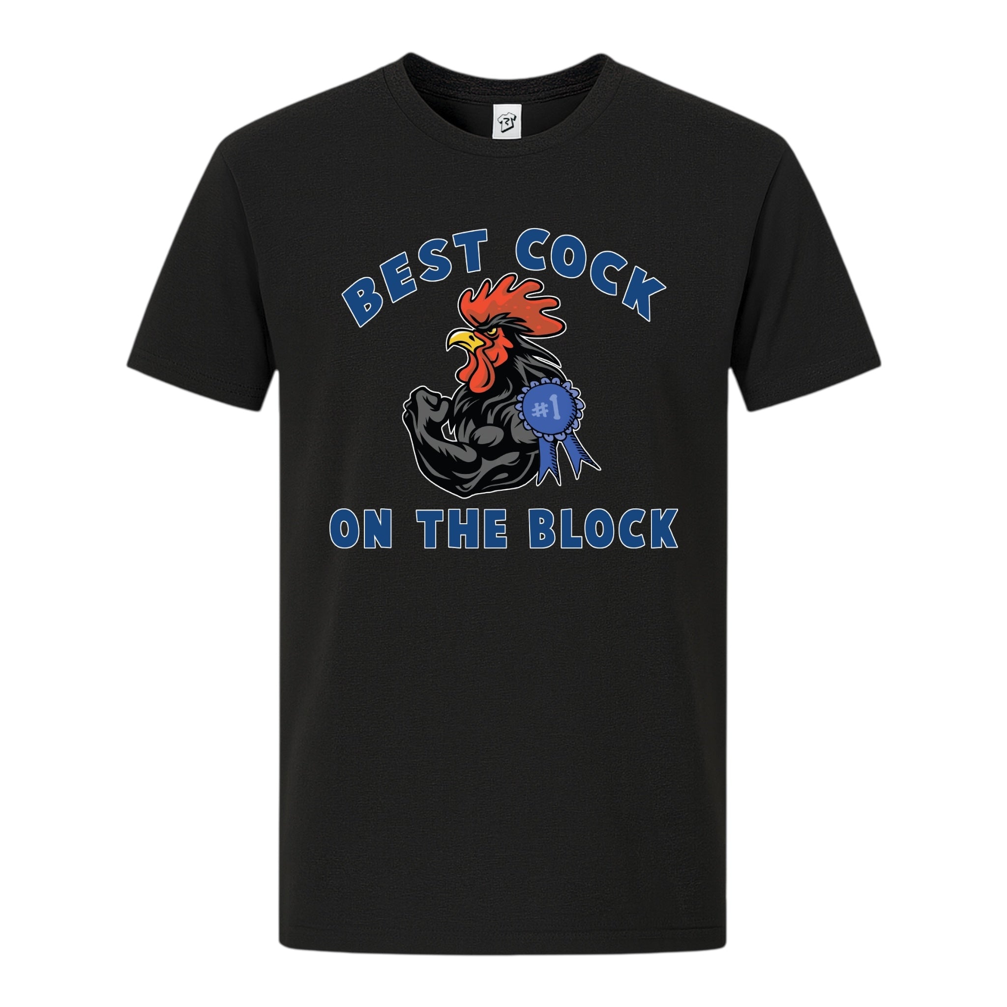 Tees Club graphic tee Best Cock On the Block - Premium Tee Black Size S back view