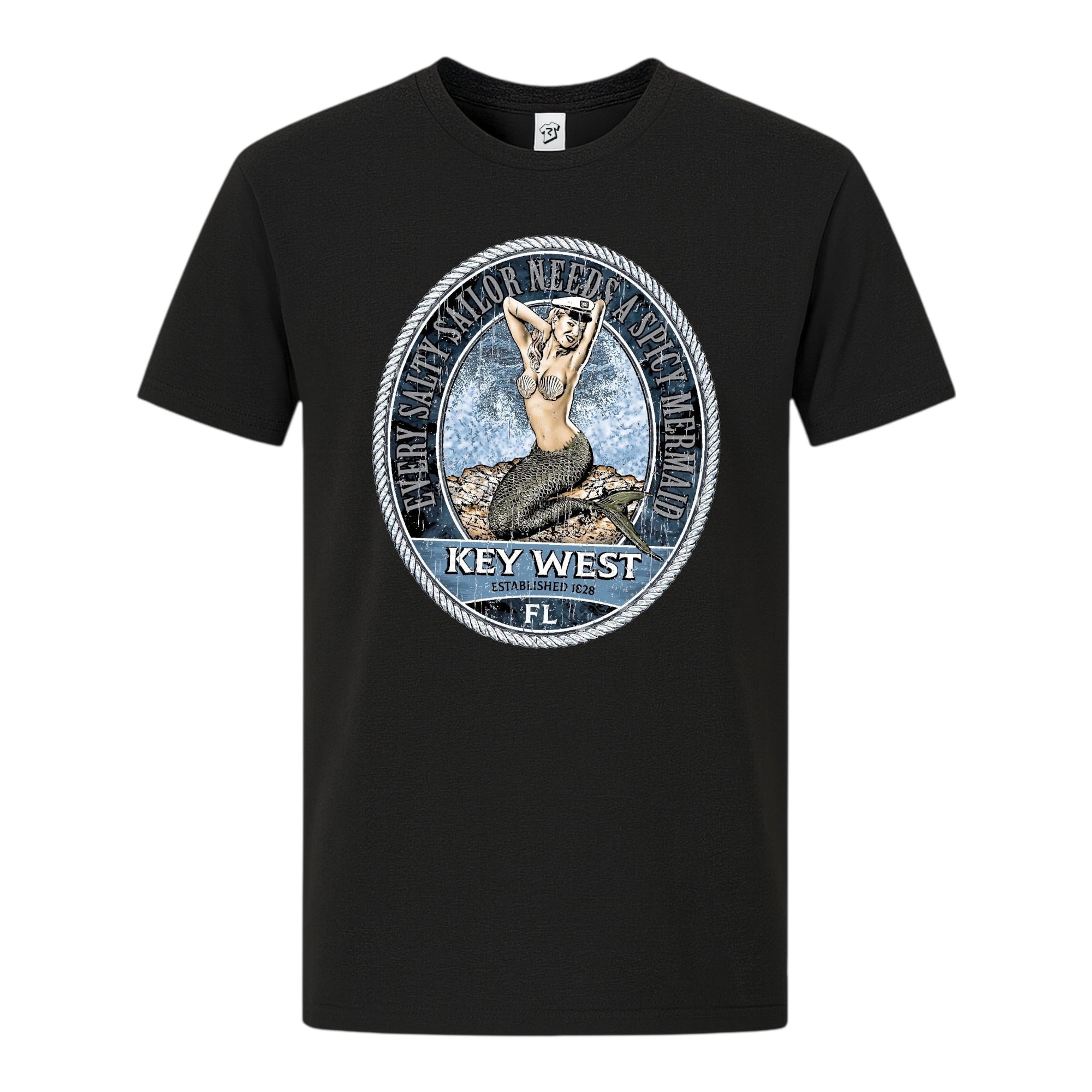 Tees Club graphic tee Mermaid KW - Premium Tee Black Size S back view