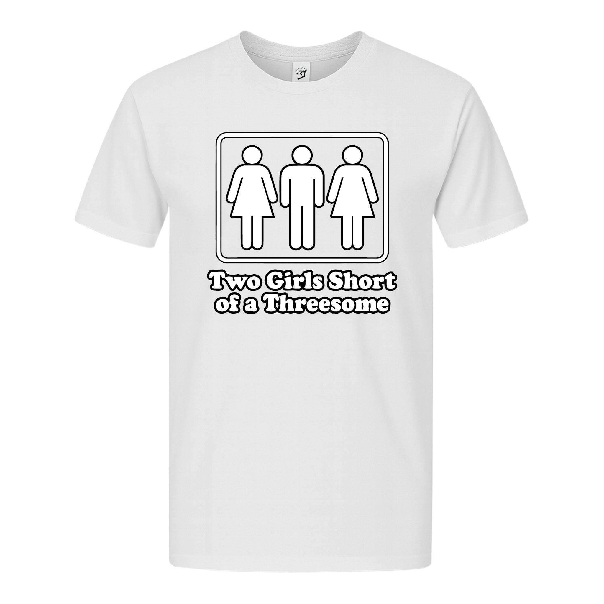 Tees Club graphic tee Two Girls Short of a Threesome - Premium Tee Black Size M detail