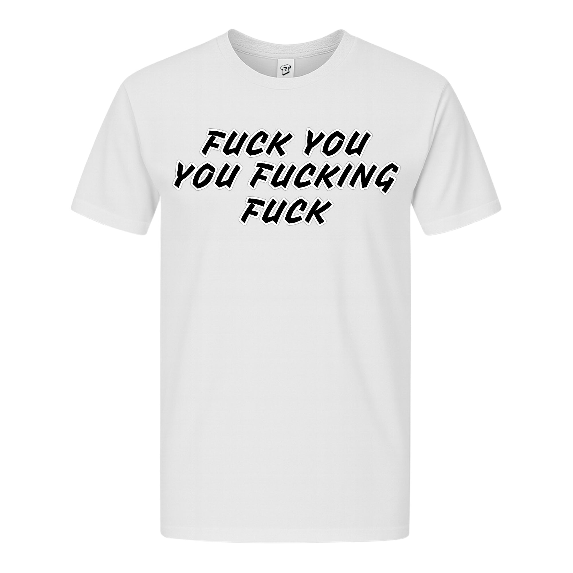 Tees Club graphic tee Fuck You You Fucking Fuck - Premium Tee Black Size S back view