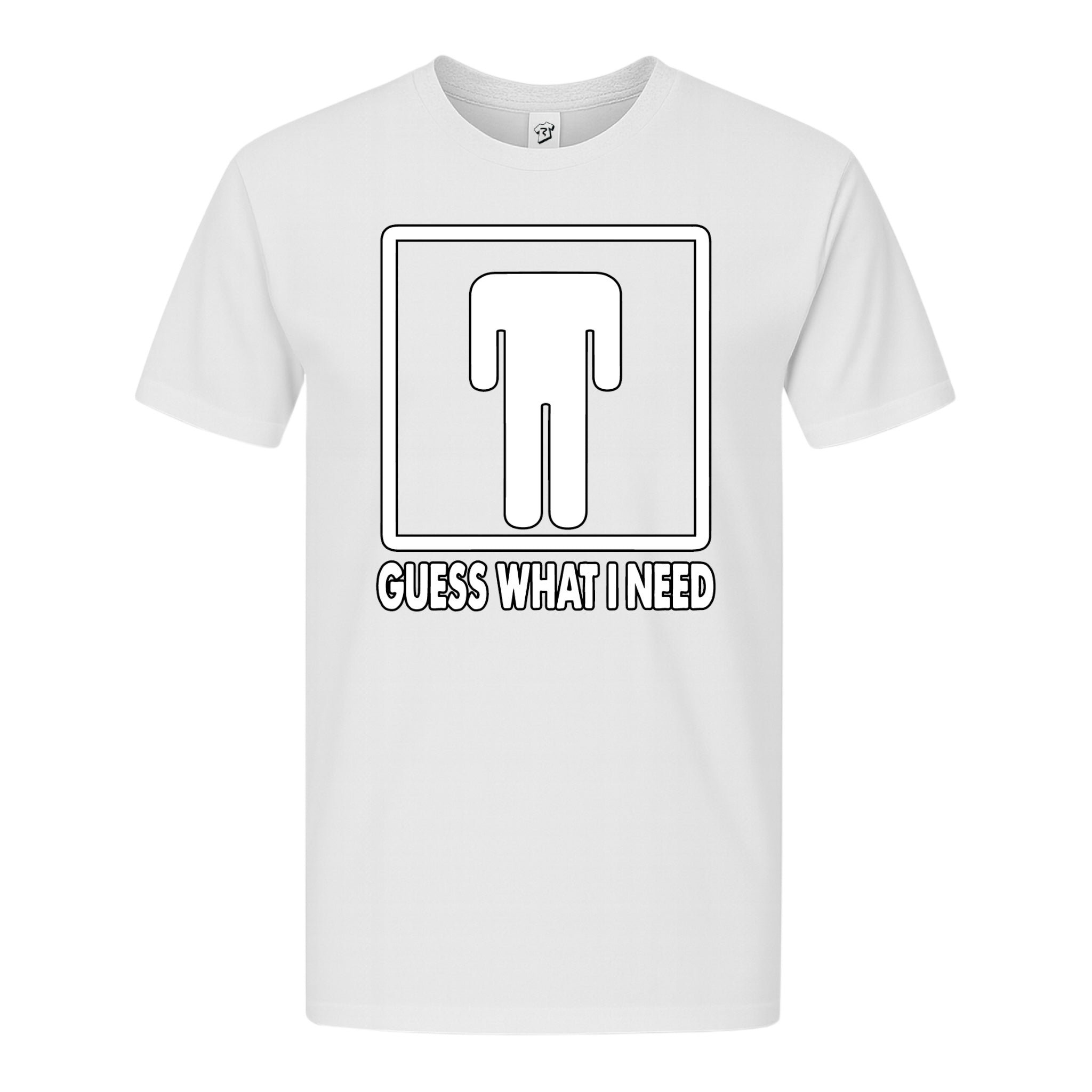 Tees Club graphic tee Guess What I Need - Premium Tee Black Size S front view