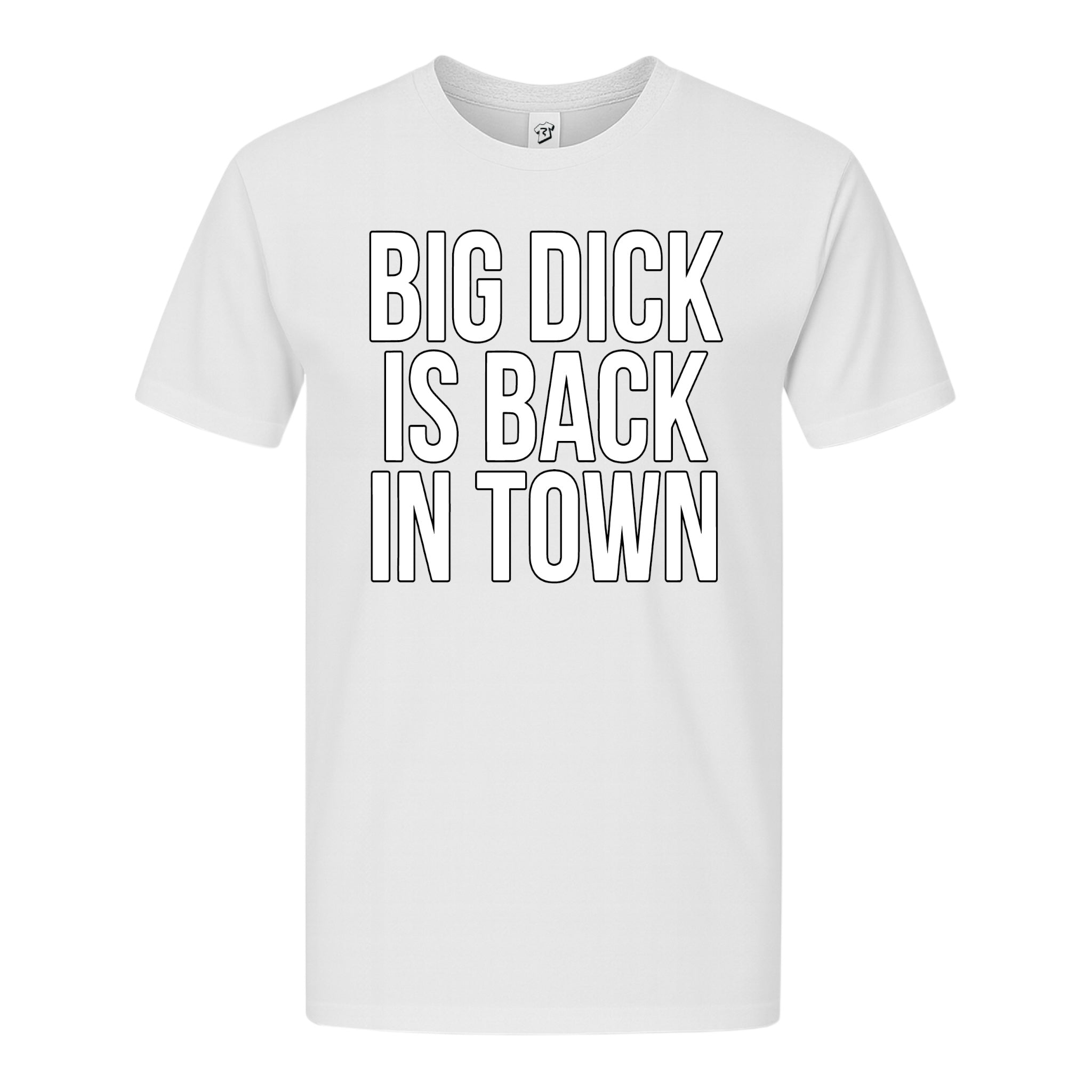 Tees Club graphic tee Big Dick Is Back in Town - Premium Tee Black Size S back view