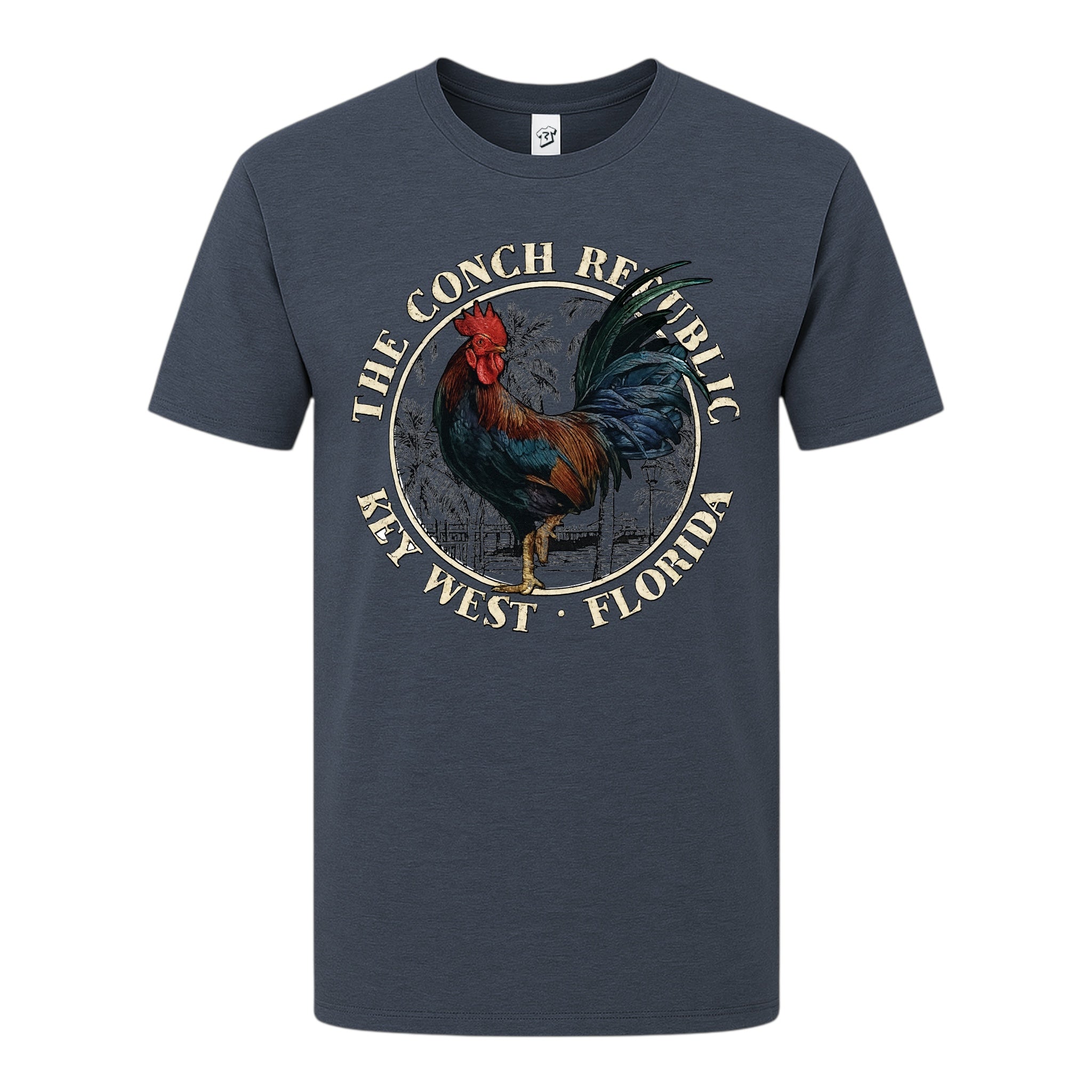 Tees Club graphic tee Rooster Conch Rep KW - Premium Tee Black Size M detail