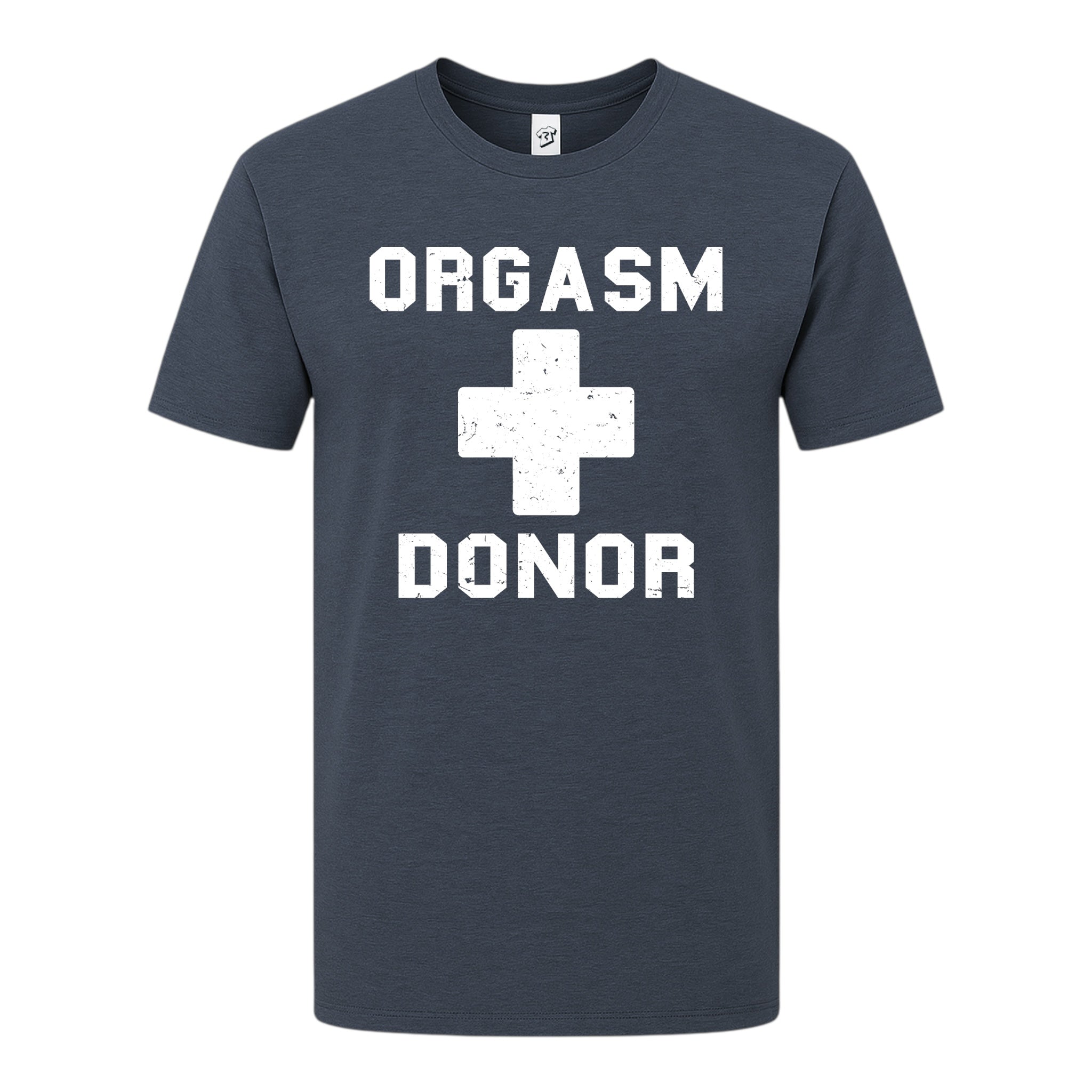 Tees Club graphic tee Orgasm Donor - Premium Tee Black Size S back view