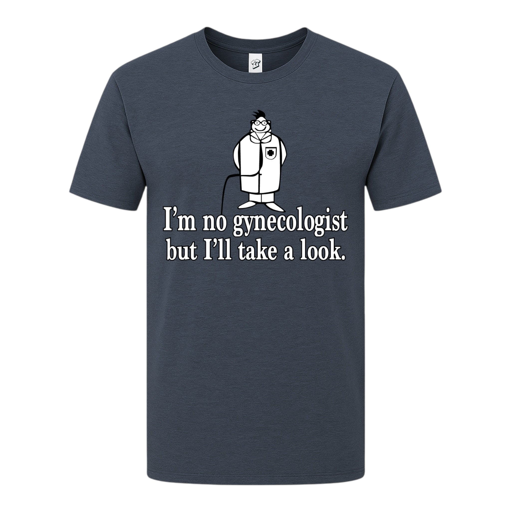 Tees Club graphic tee I'm No Gynecologist But I'll Take a Look - Premium Tee Black Size M detail