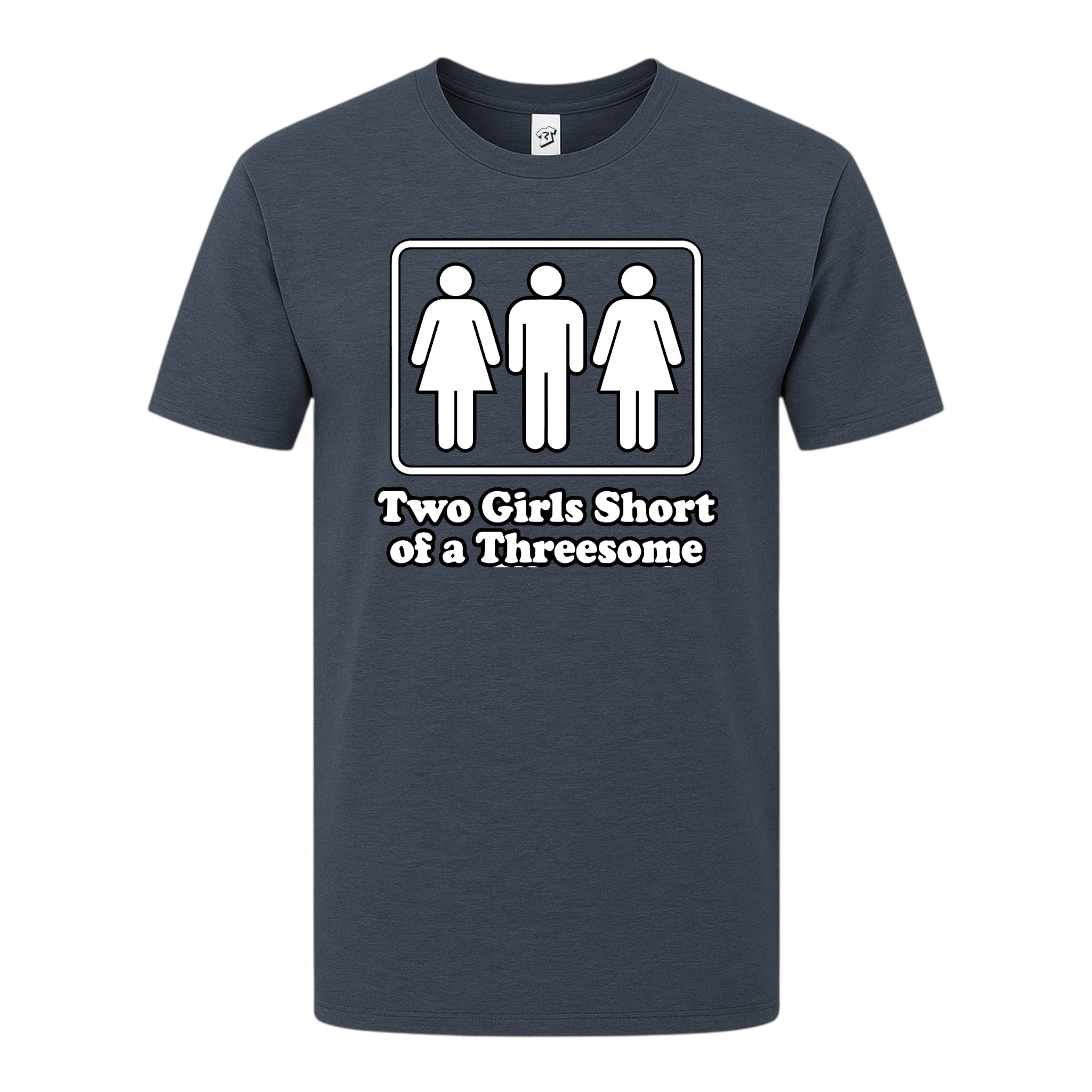Tees Club graphic tee Two Girls Short of a Threesome - Premium Tee Black Size M detail