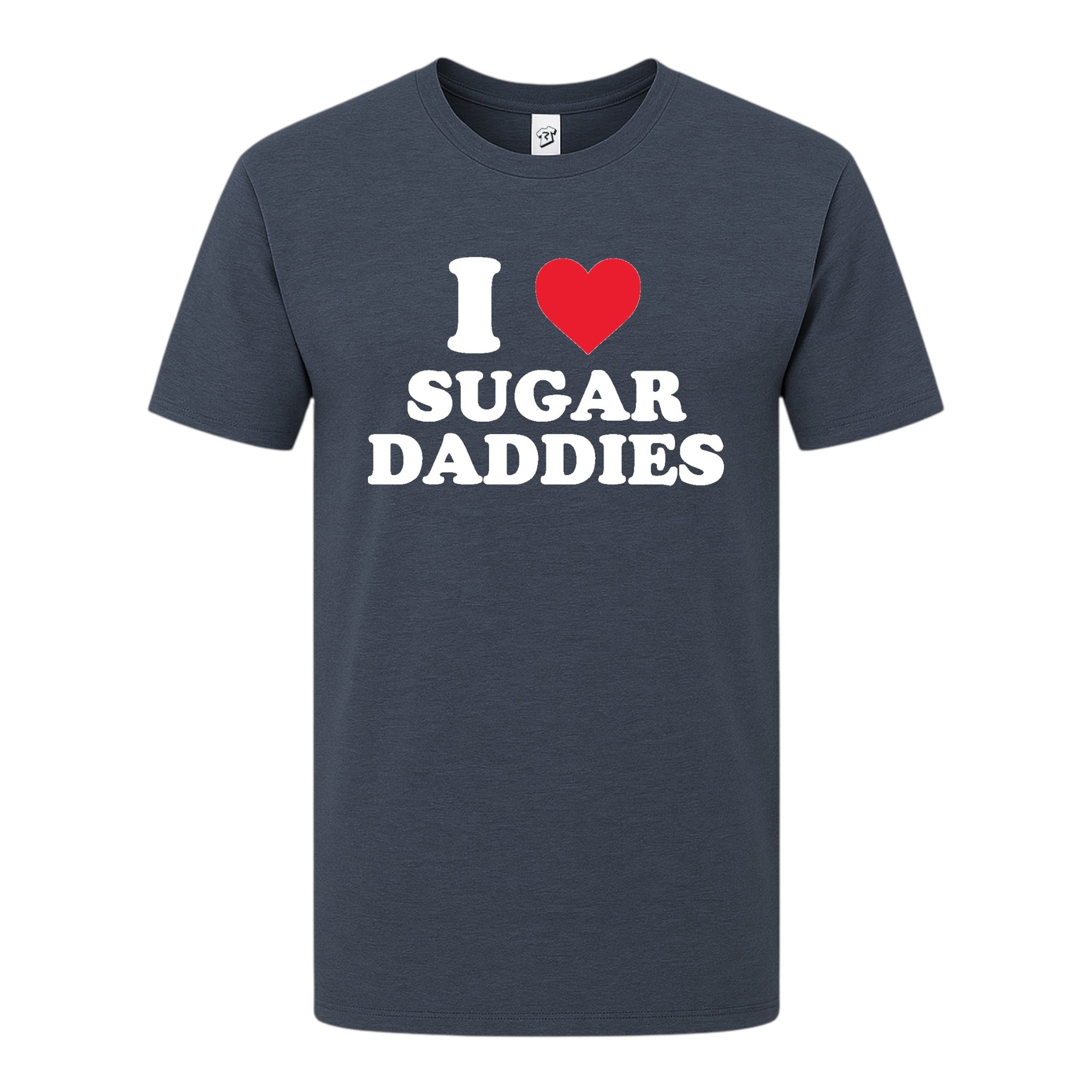 Tees Club graphic tee I Love Sugar Daddies - Premium Tee Black Size S back view