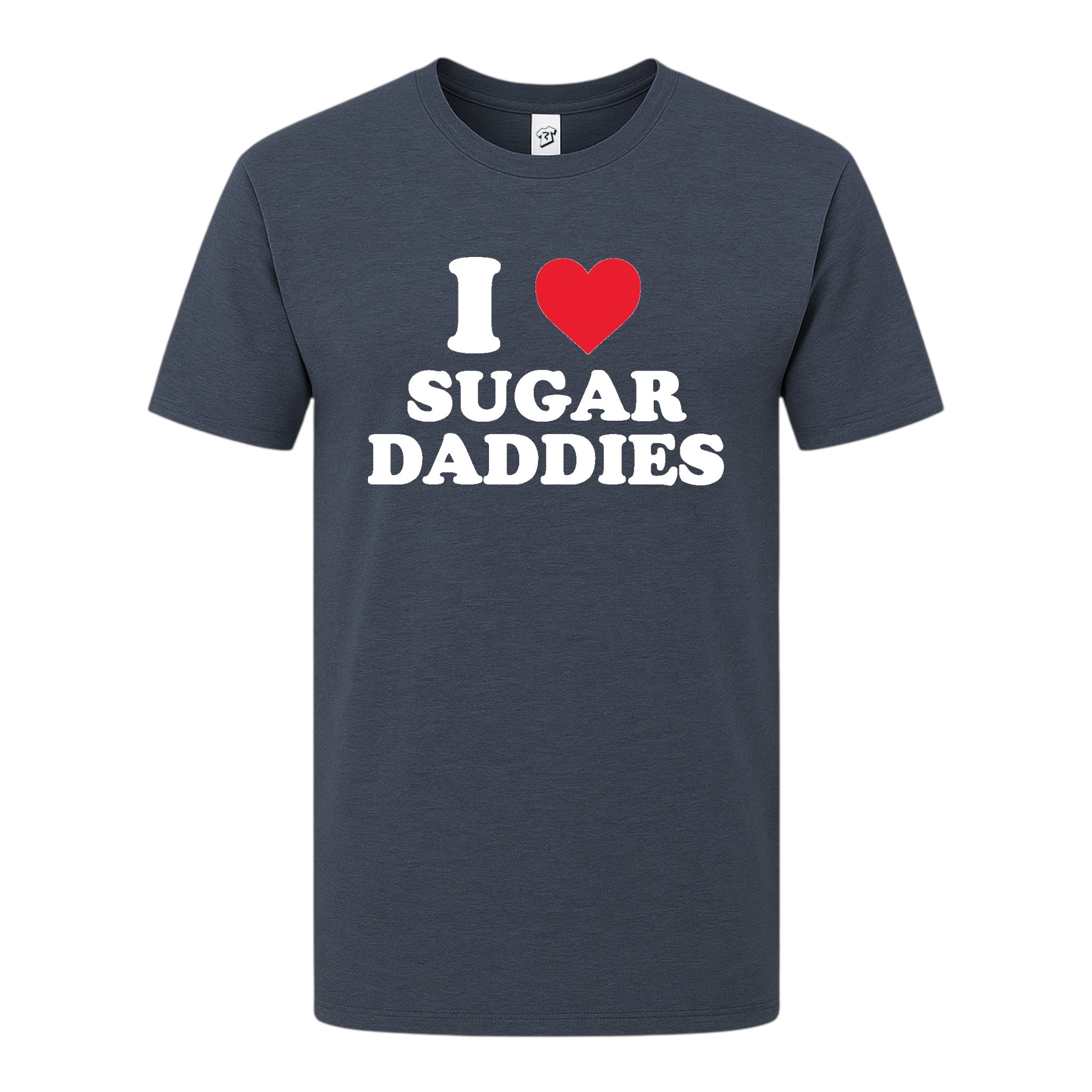 Tees Club graphic tee I Love Sugar Daddies - Premium Tee Black Size S back view