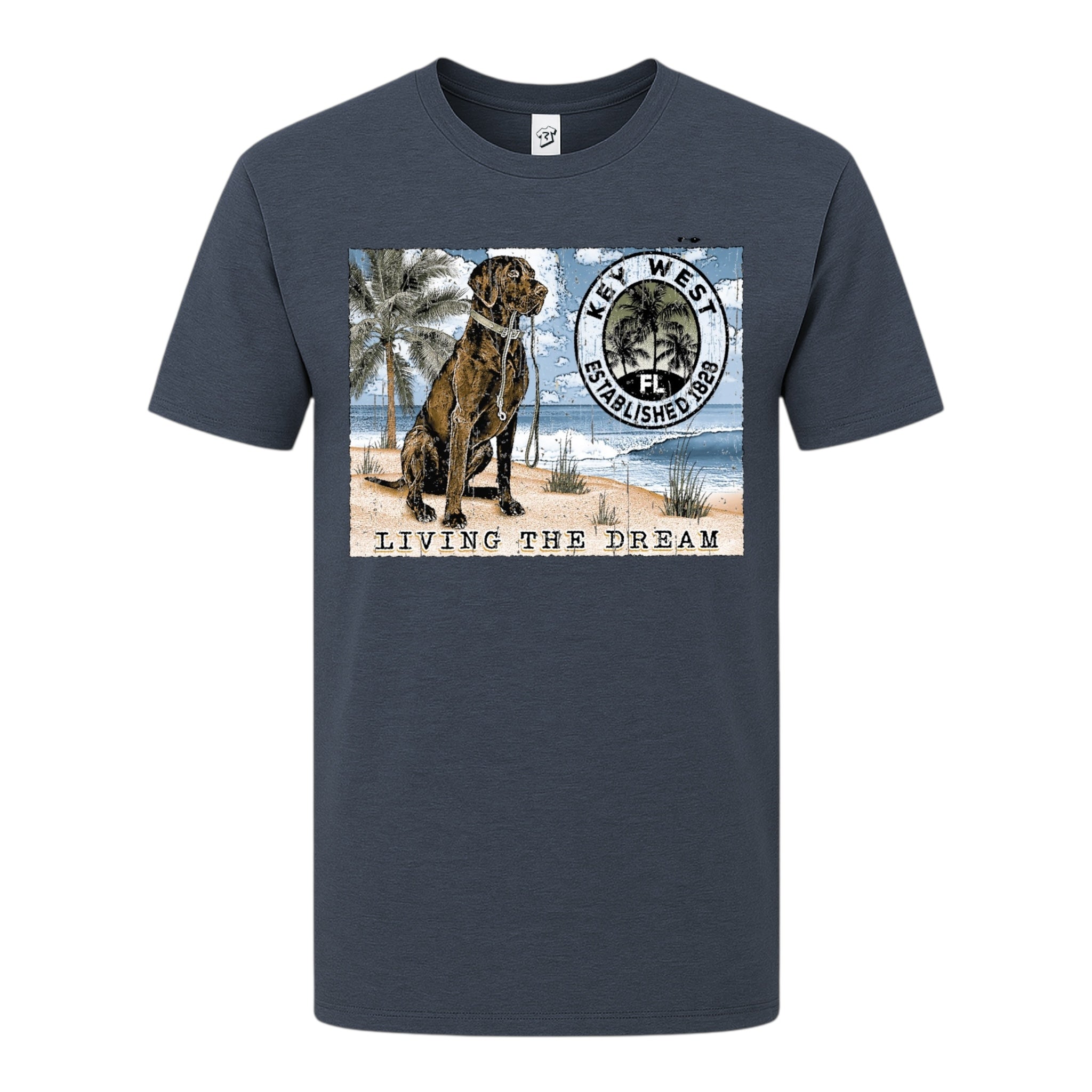 Tees Club graphic tee Black Lab Dog KW - Premium Tee Black Size L detail