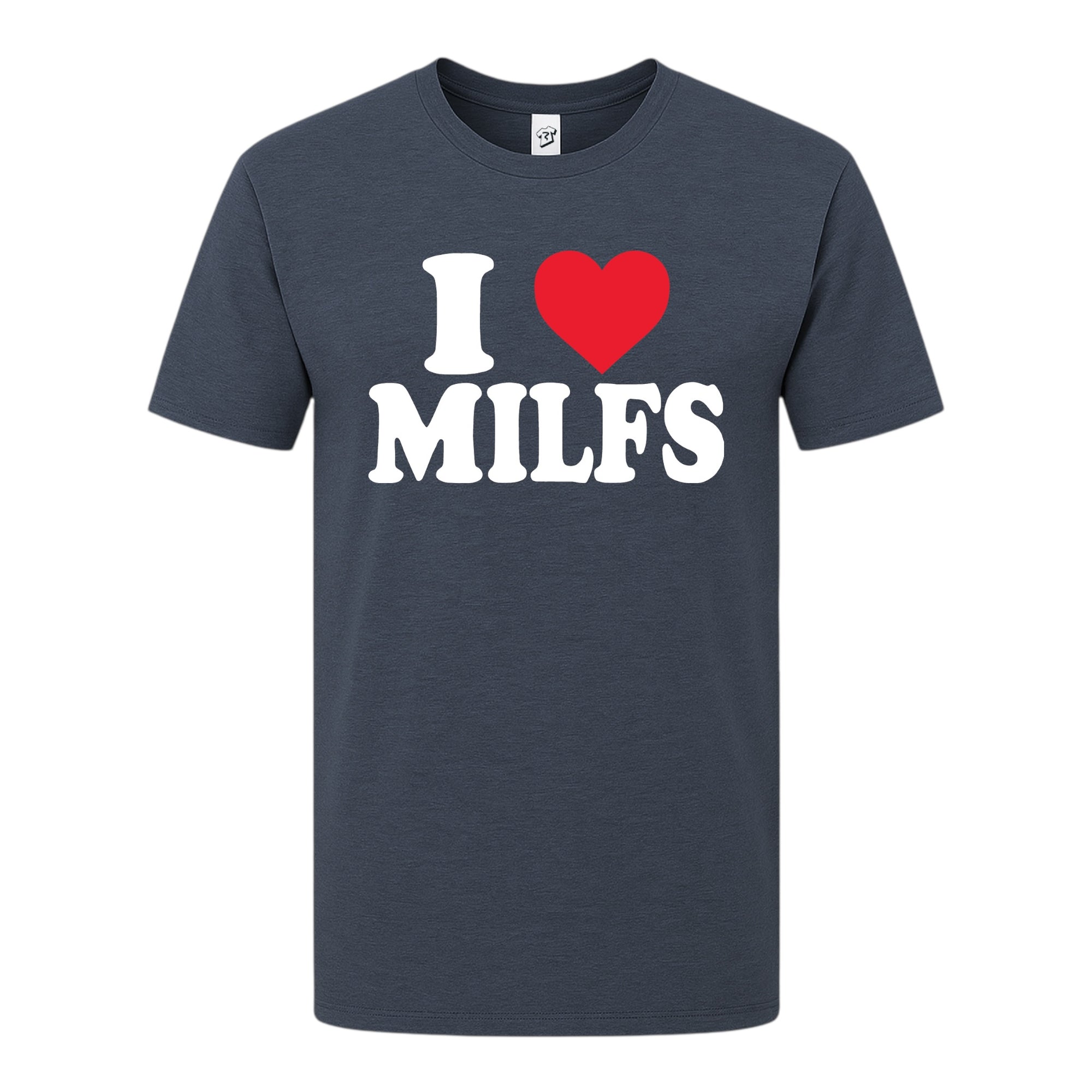 Tees Club graphic tee I Love MILFS - Premium Tee Black Size S back view