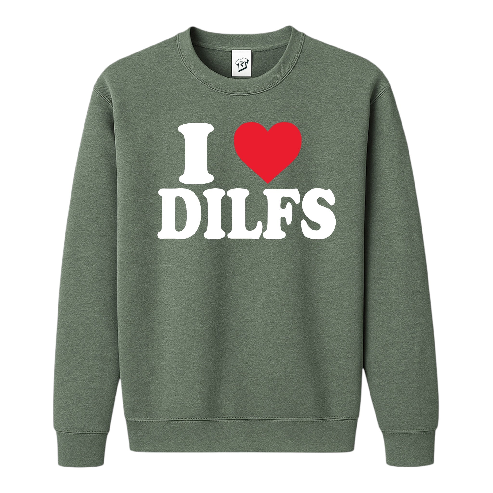 Tees Club crewneck sweatshirt I Love DILFS - Sweatshirt Black Size M detail