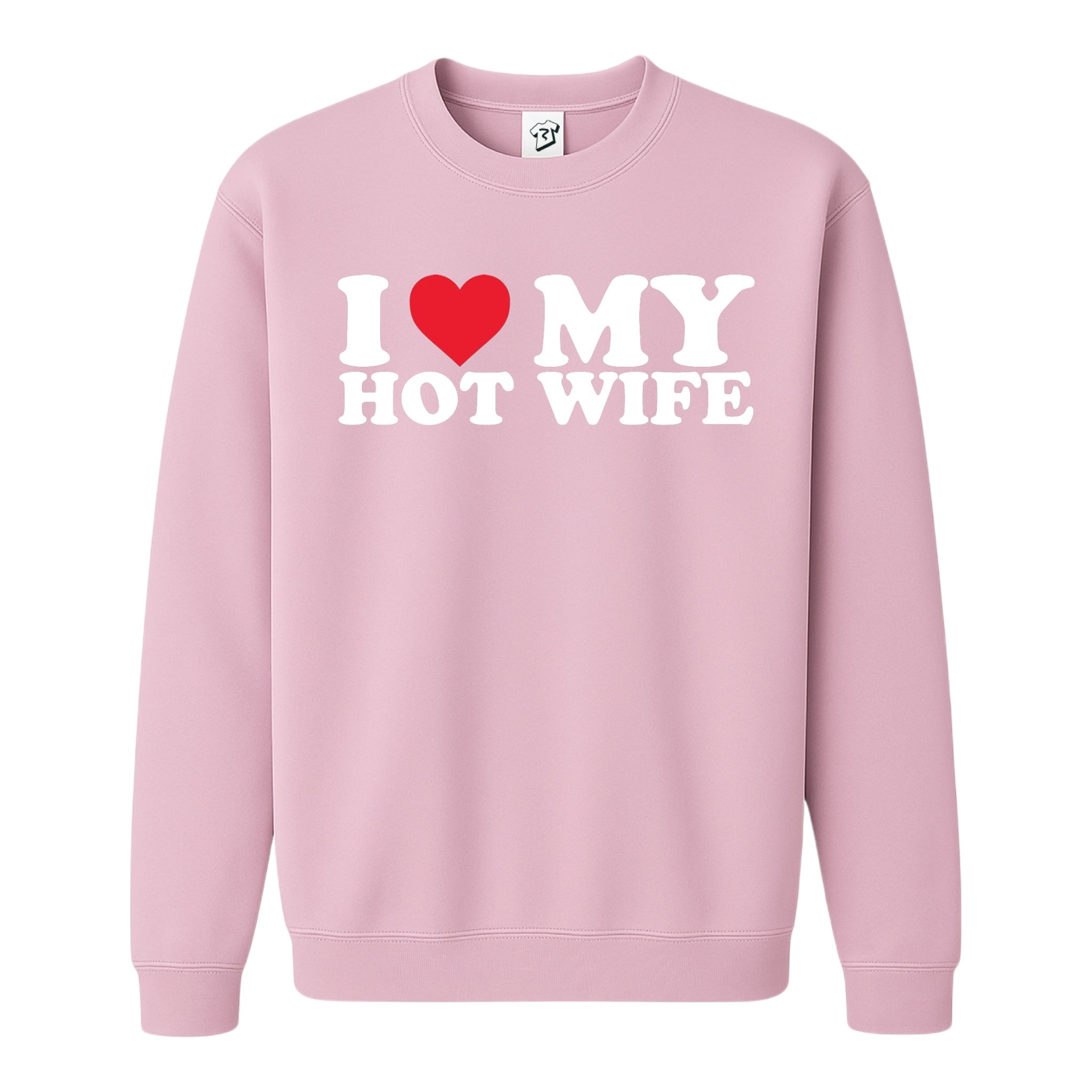 Tees Club crewneck sweatshirt I Love My Hot Wife - Sweatshirt Black Size M detail