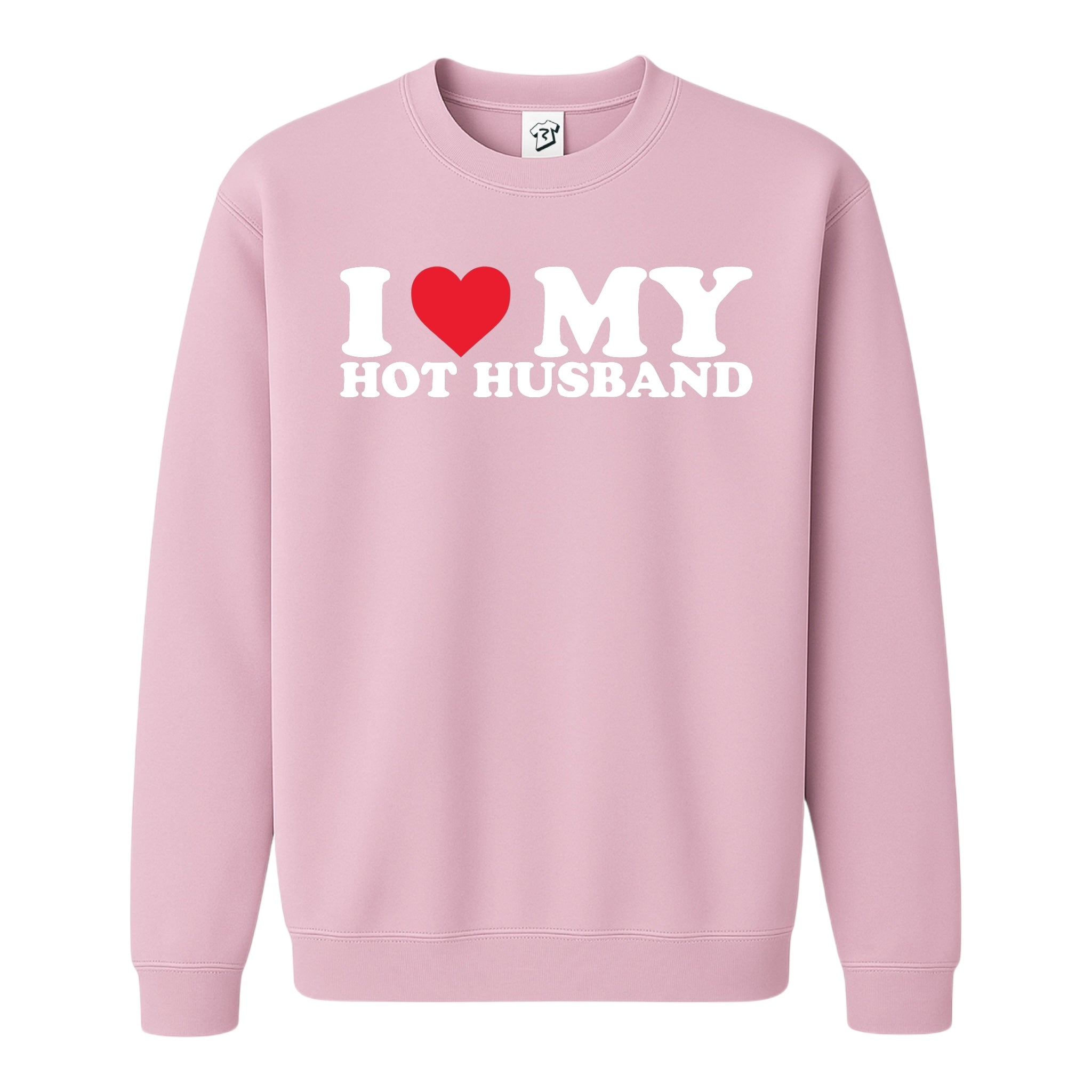 Tees Club crewneck sweatshirt I Love My Hot Husband - Sweatshirt Black Size M detail