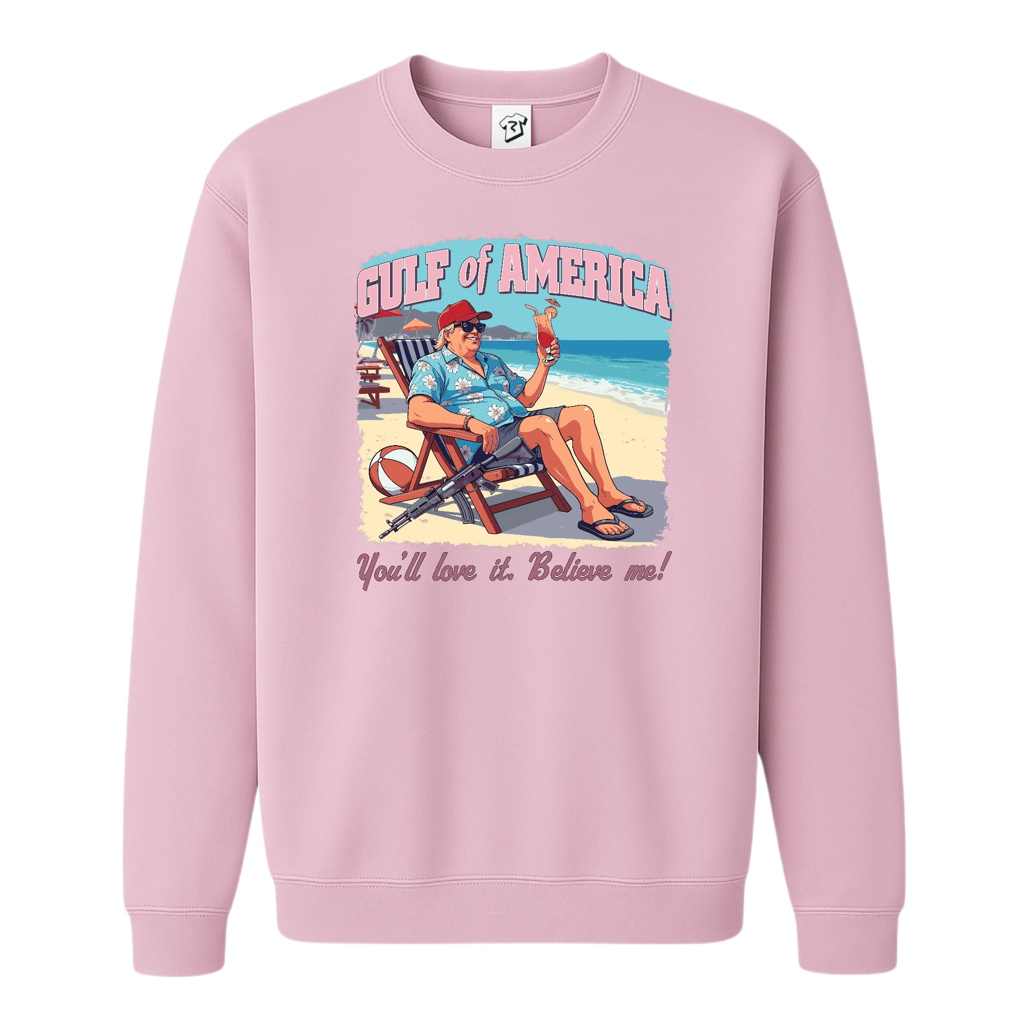 Tees Club crewneck sweatshirt Gulf of America You'll Love It Believe Me - Sweatshirt Black Size M detail