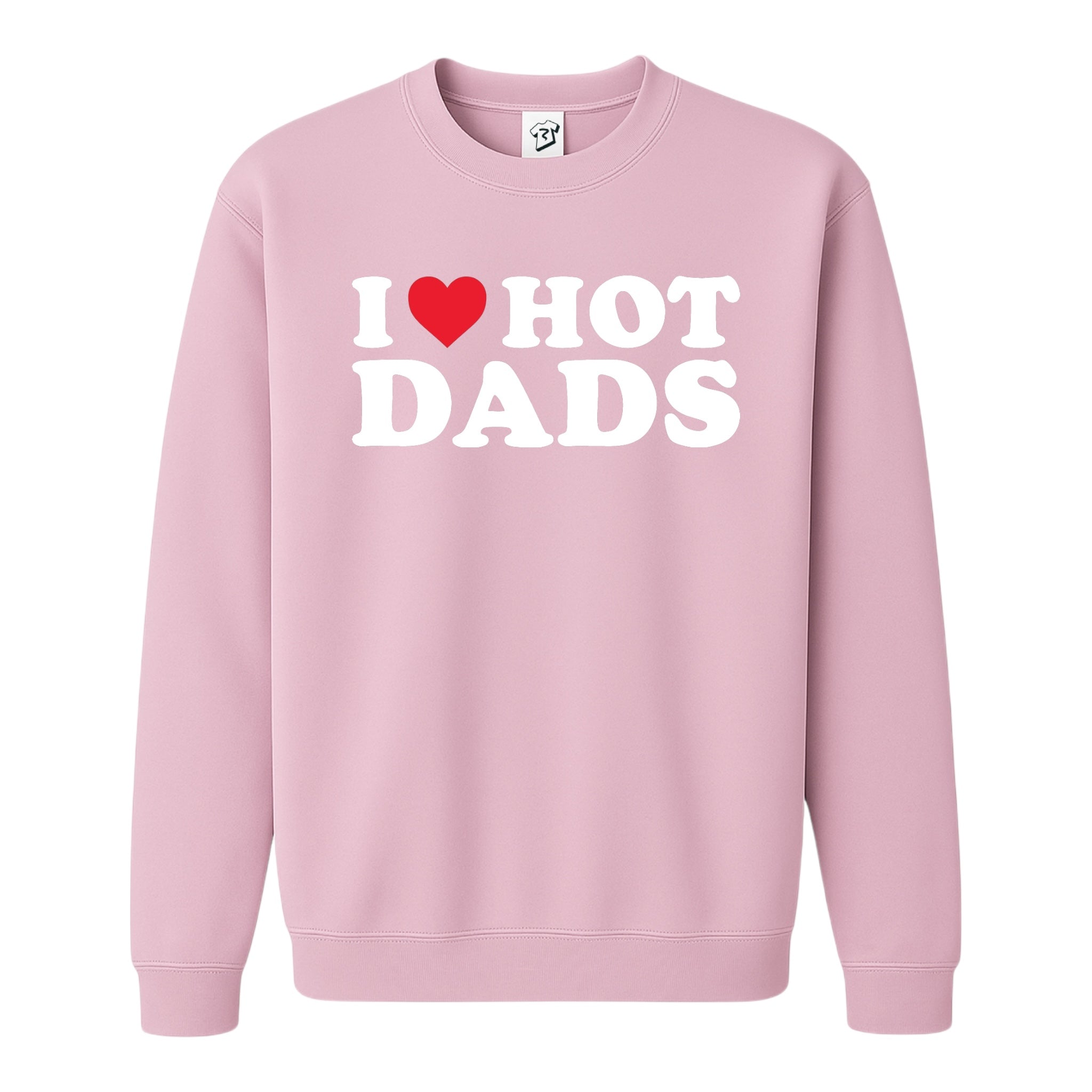 Tees Club crewneck sweatshirt I Love Hot Dads - Sweatshirt Black Size M detail