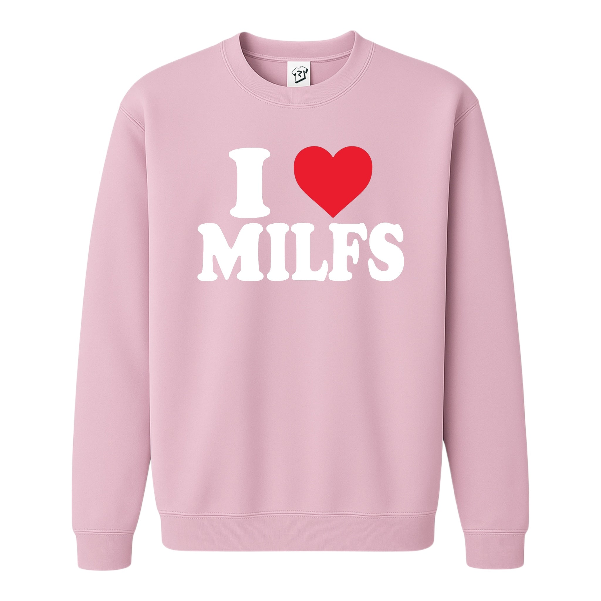 Tees Club crewneck sweatshirt I Love MILFS - Sweatshirt Black Size M detail