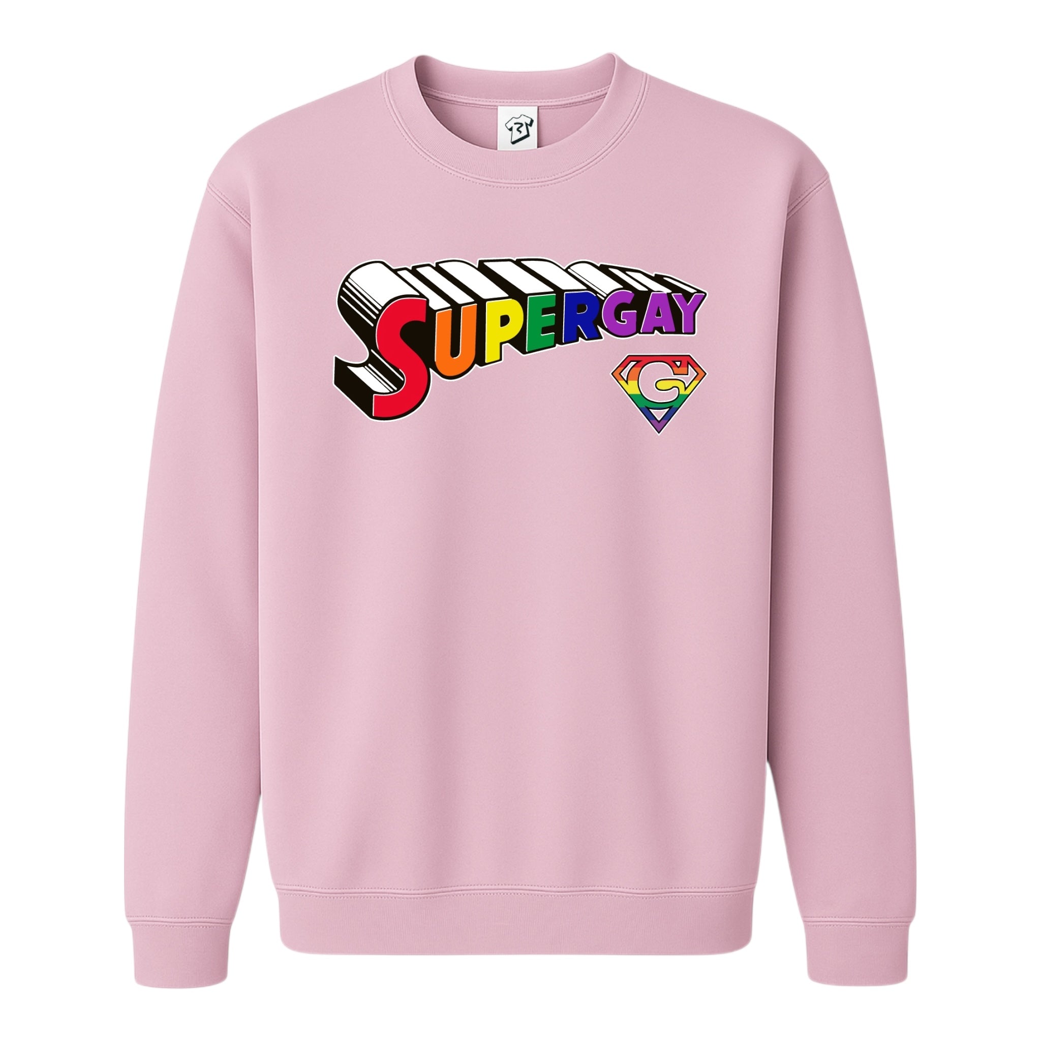 Tees Club crewneck sweatshirt Supergay - Sweatshirt Black Size M detail